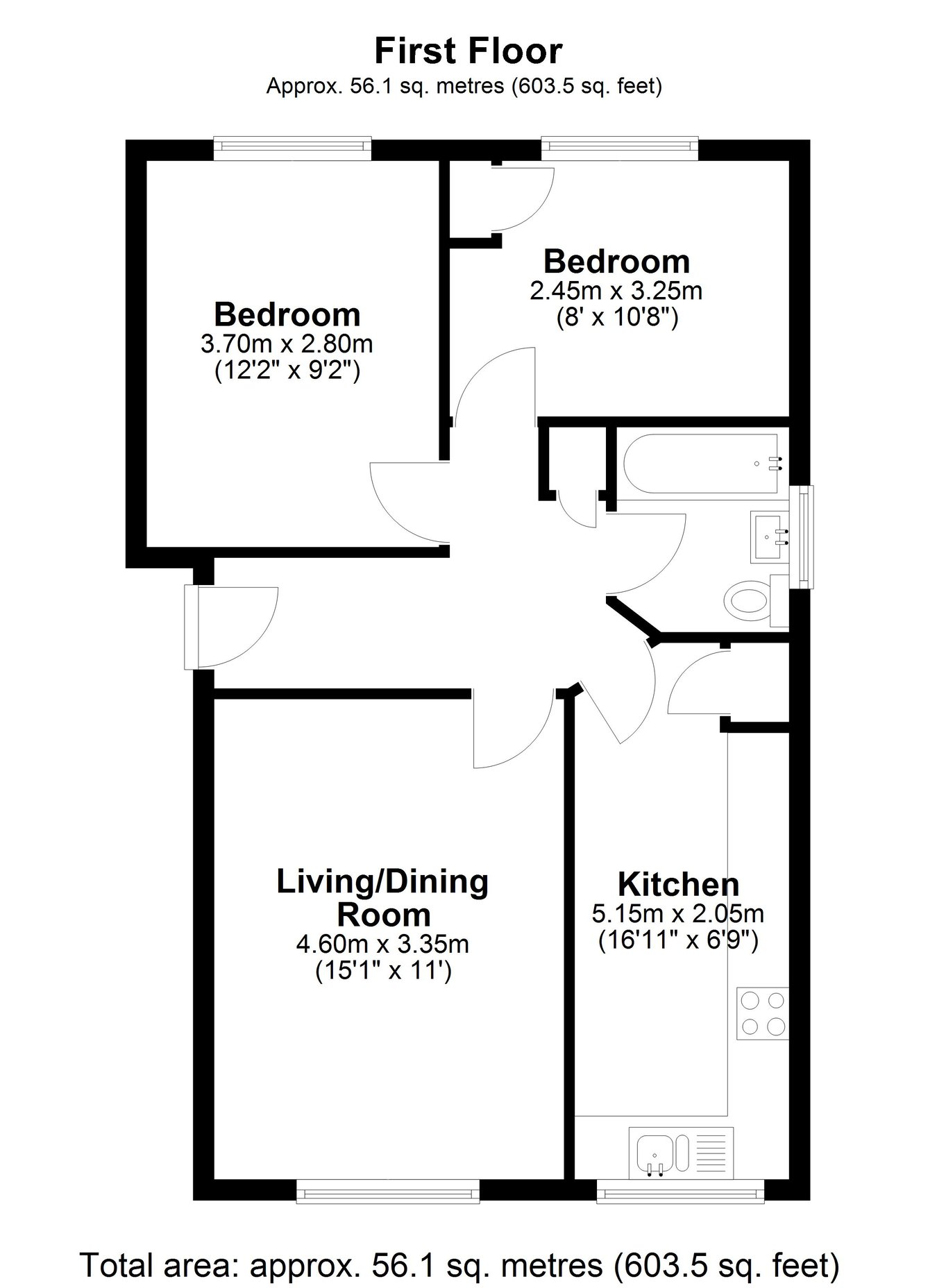 45, Badger Close, Guildford floorplan