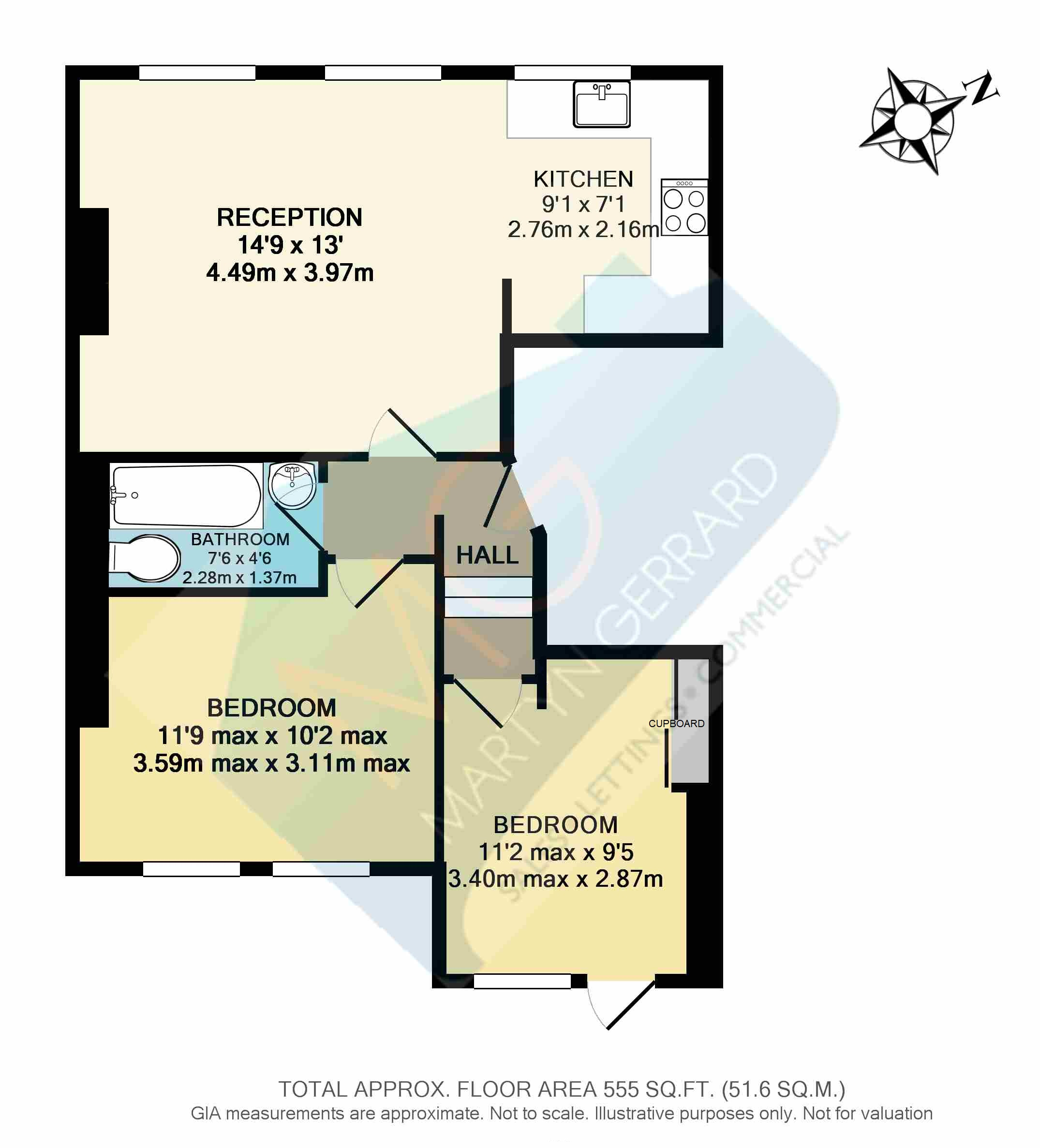 2 Bedrooms Flat for sale in Hillfield Avenue, Crouch End, London N8