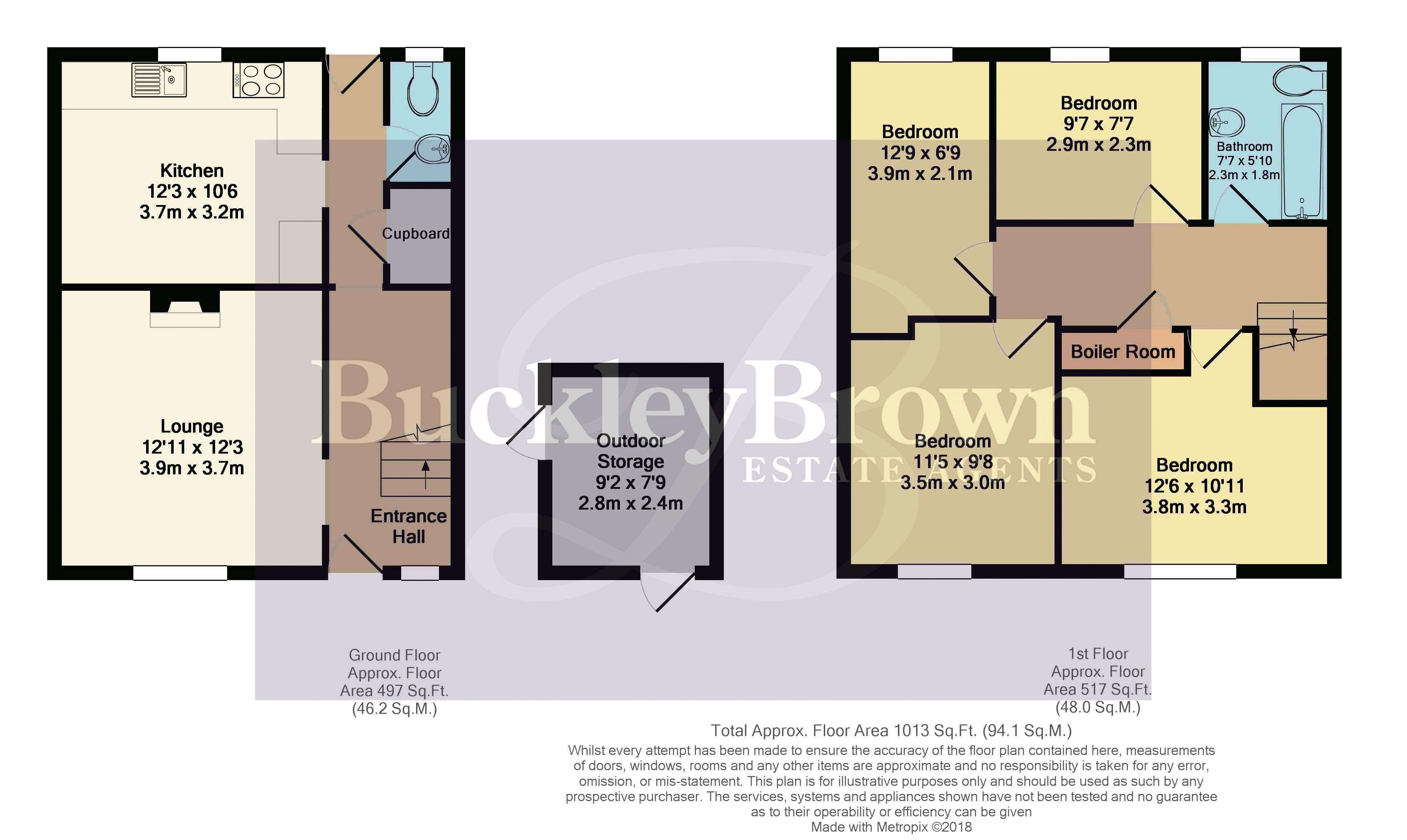 4 Bedrooms Terraced house for sale in Little John Close, Ollerton, Newark NG22