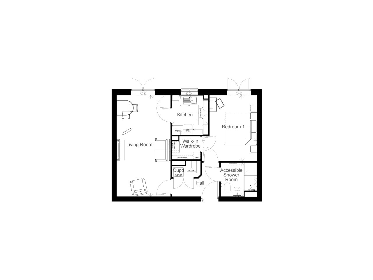 1, Bulcote, Burton Joyce floorplan