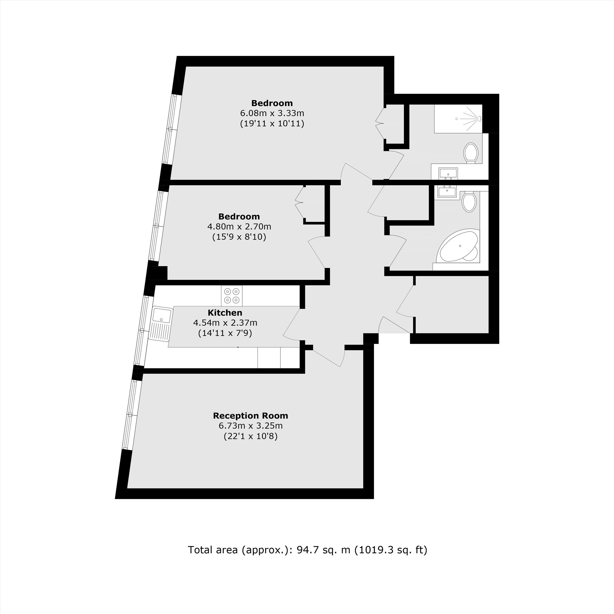 Knighten Street, London floorplan