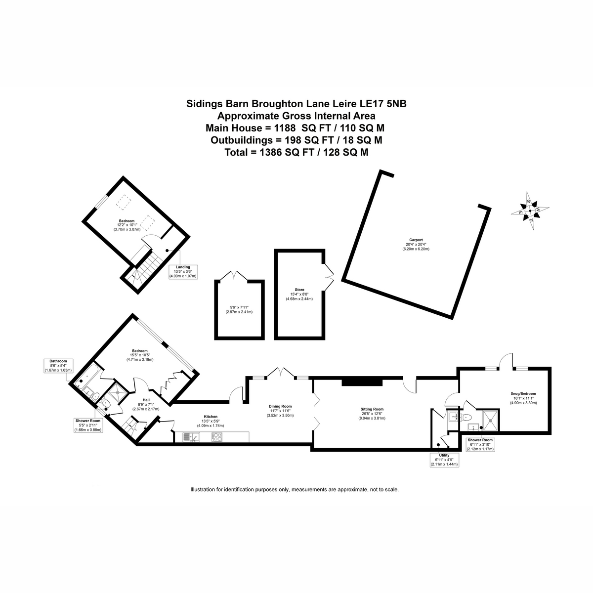 Sidings Barn, Broughton Lane, Lutterworth floorplan