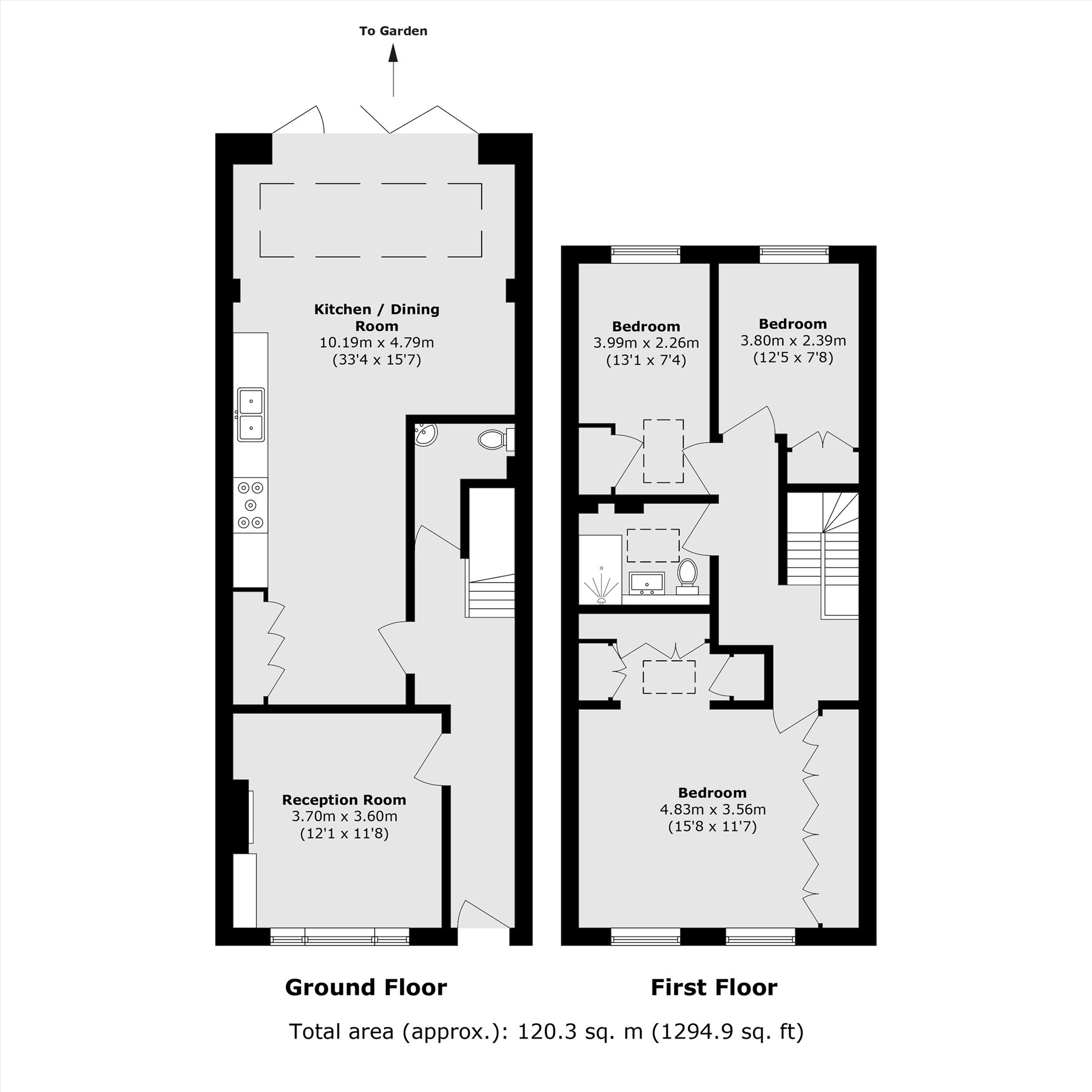 102, Playford Road, London floorplan