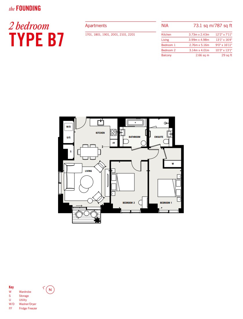 The Founding, Canada Water, SE16, London floorplan