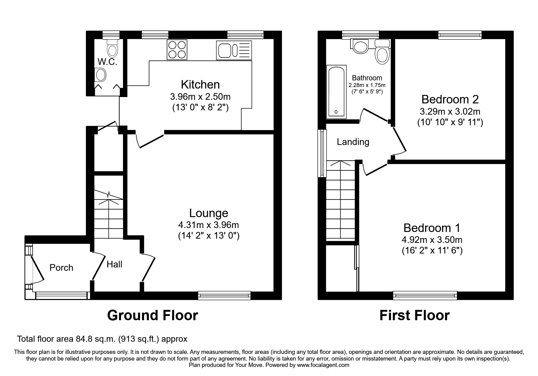 24, Springfield Road, Swadlincote floorplan