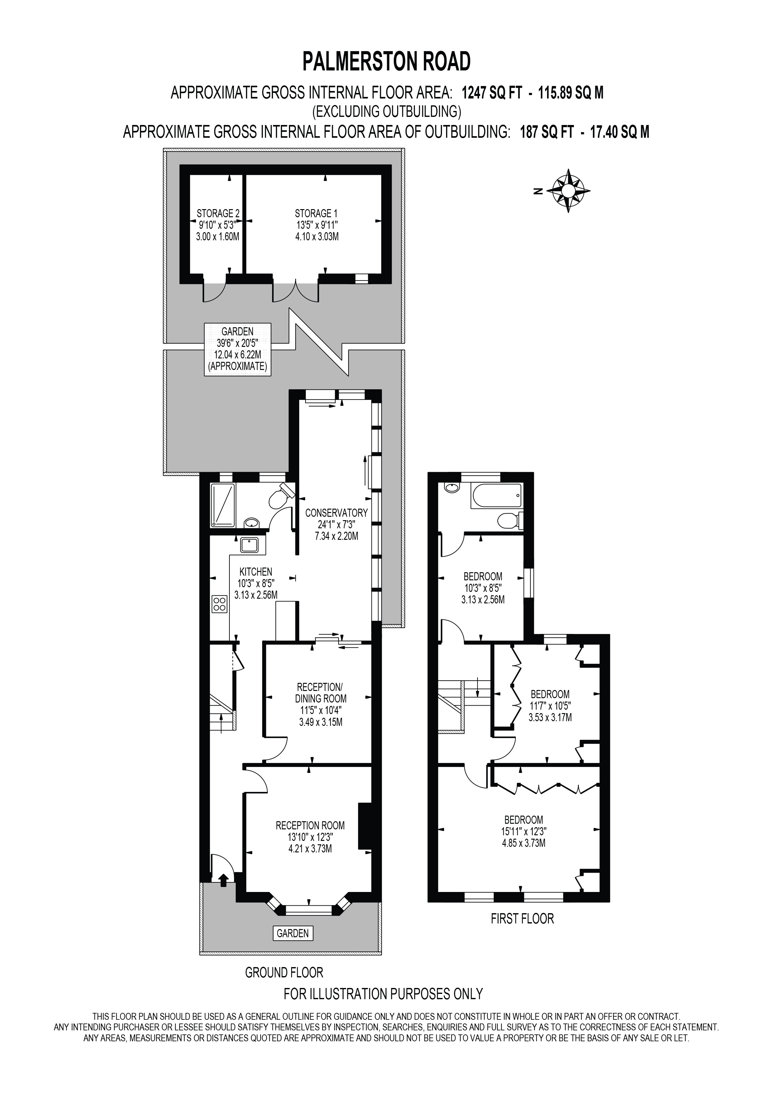 8, Palmerston Road, London floorplan