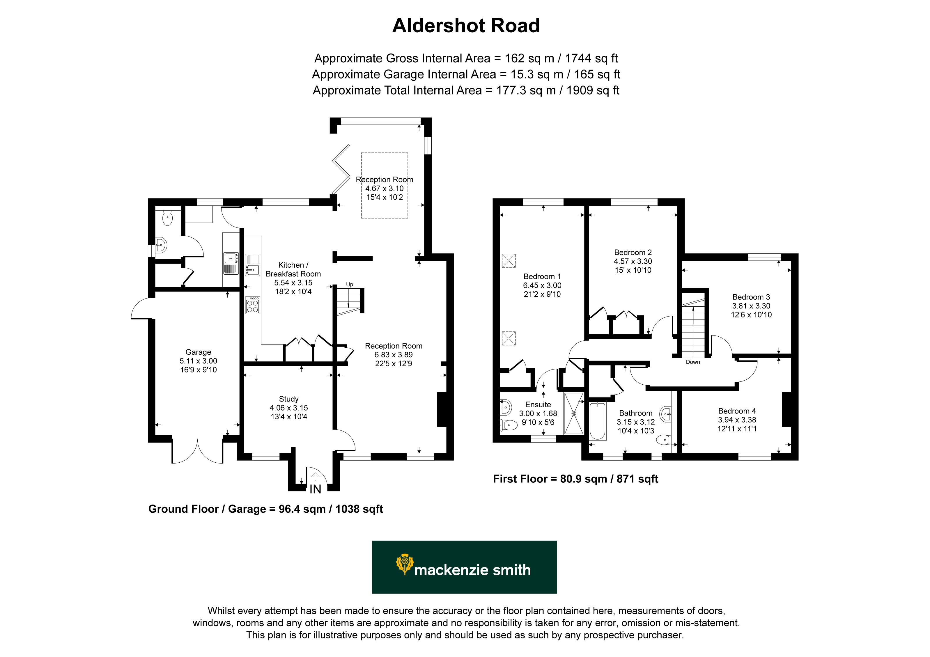 88, Aldershot Road, Fleet floorplan