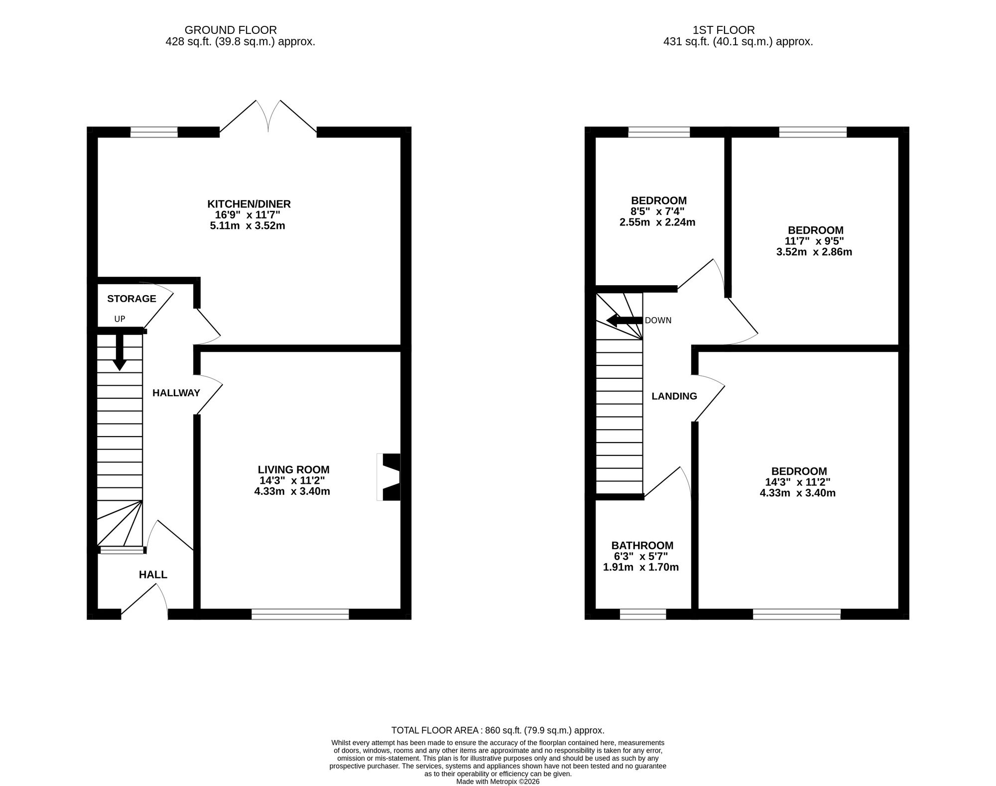 61 Coldra Road, Newport floorplan