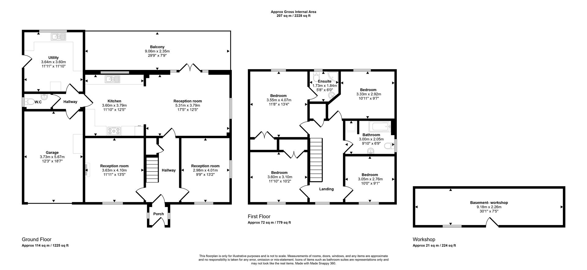 Ronanny, Pen Y Bont, Nr Meidrim floorplan