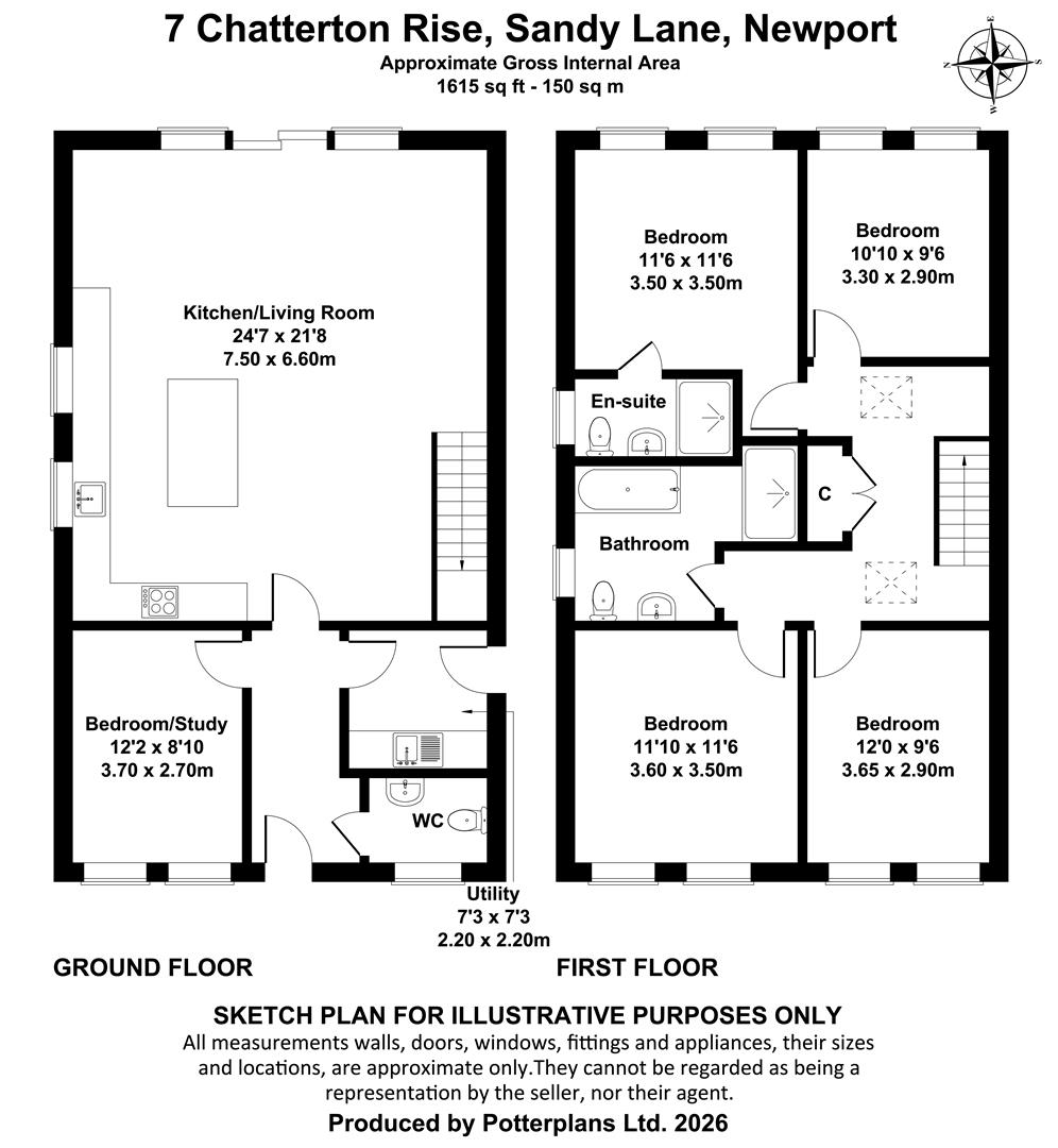 7, Chatterton Rise, Gatcombe Manor,, Newport floorplan