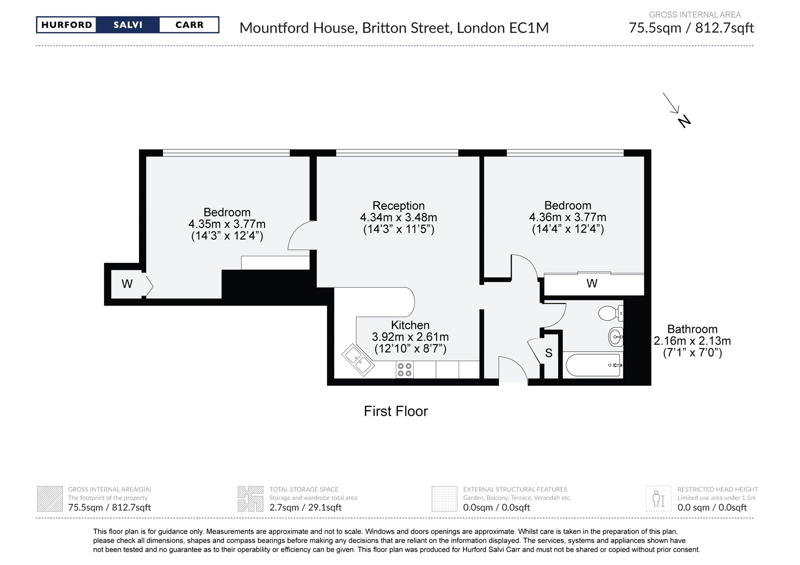 8 Mountford House, 25, Britton Street, London floorplan