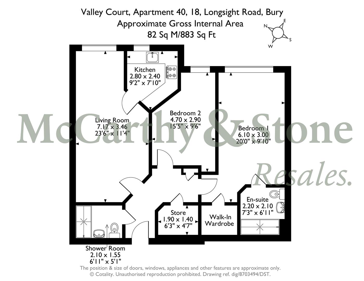 40 Valley Court, Longsight Road, Bury floorplan