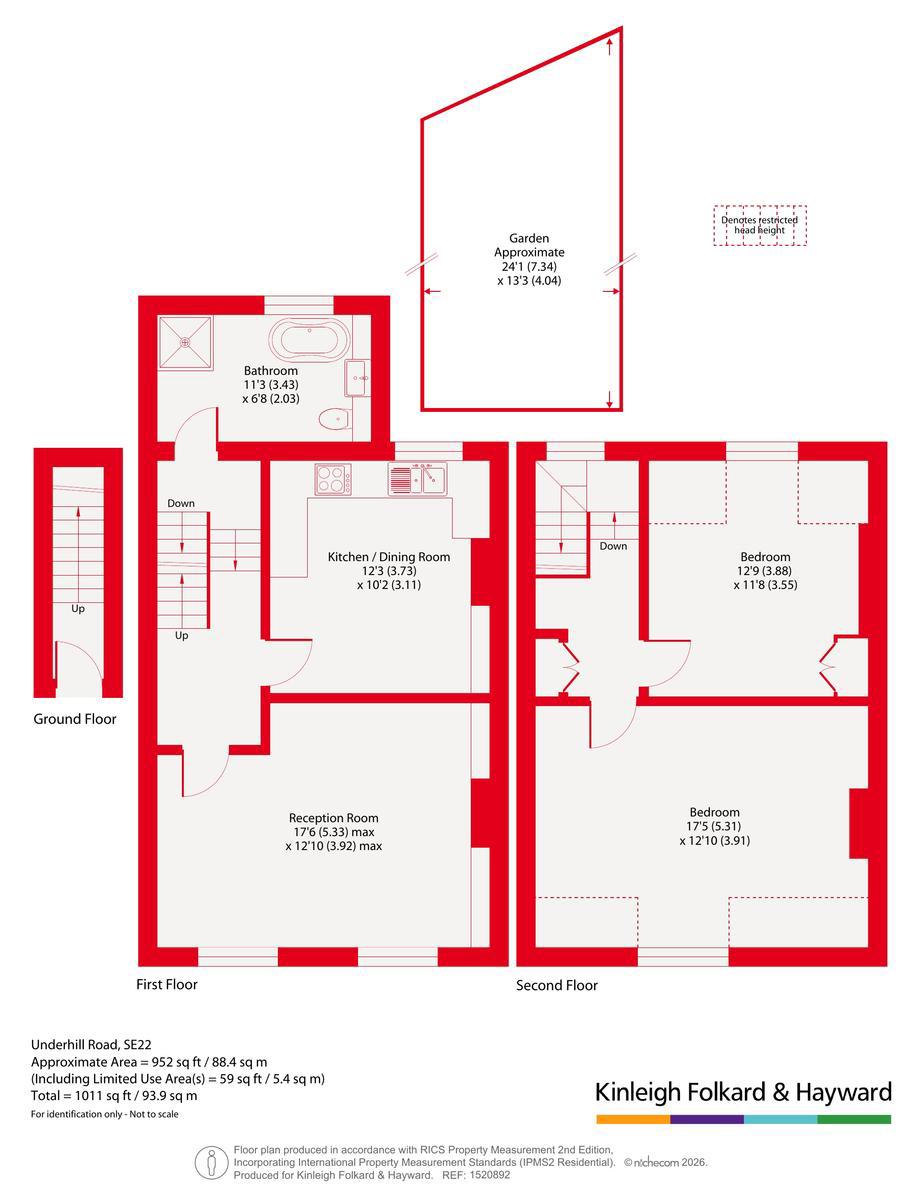 273B, Underhill Road, London floorplan