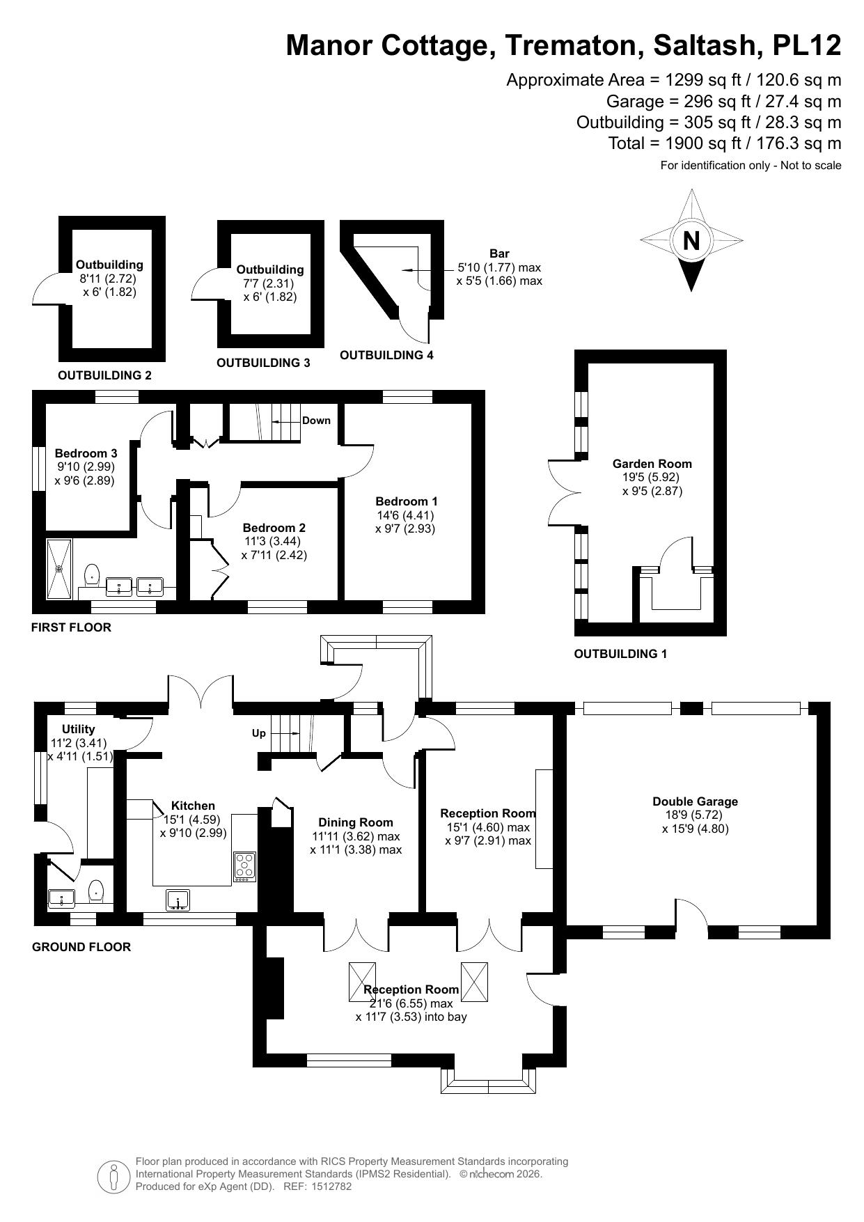Manor Cottage, Saltash floorplan