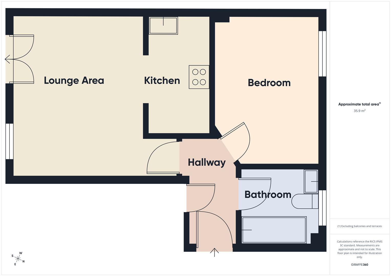 51 Bromley Close, East Road, Harlow floorplan