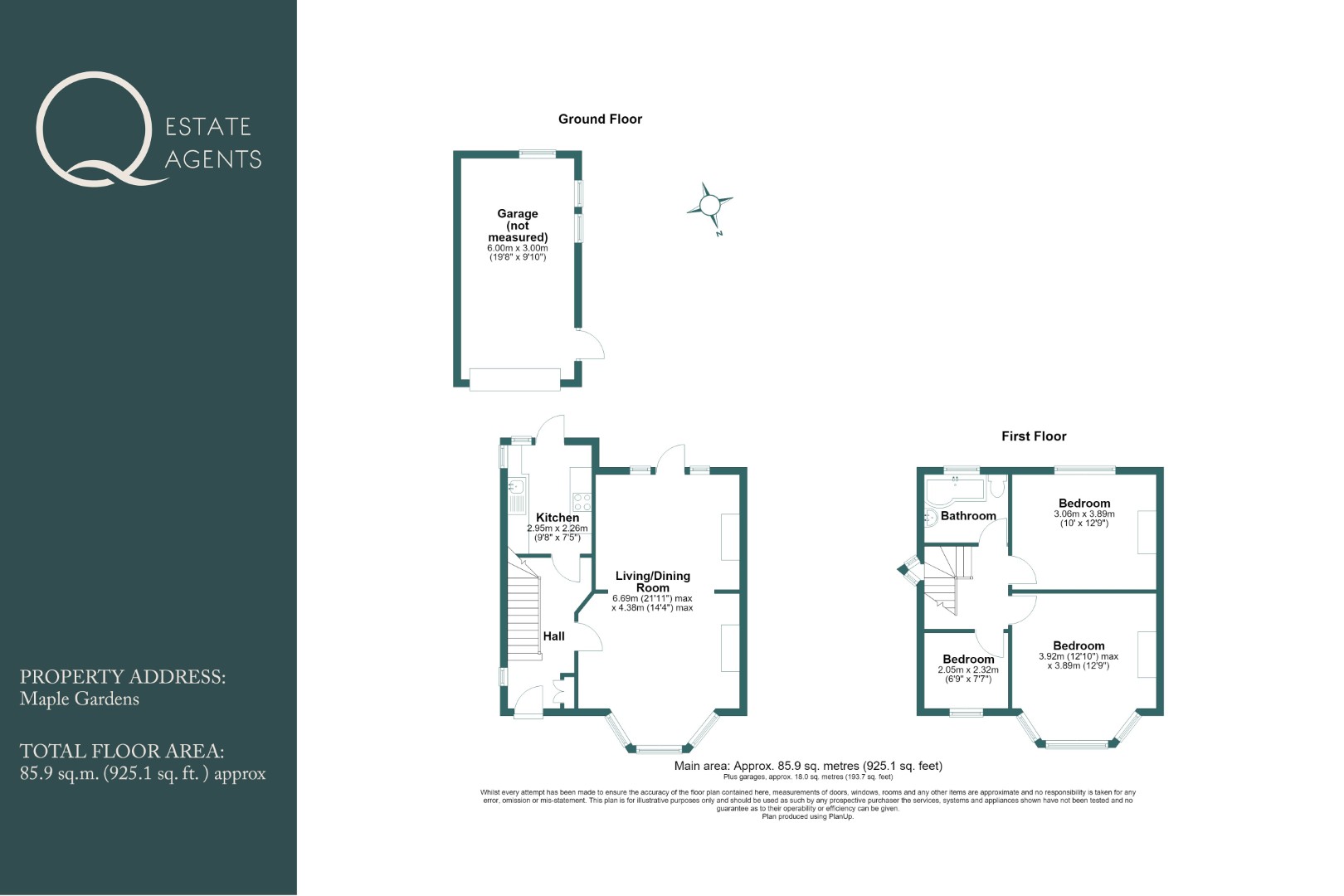 14, Maple Gardens, Hove floorplan