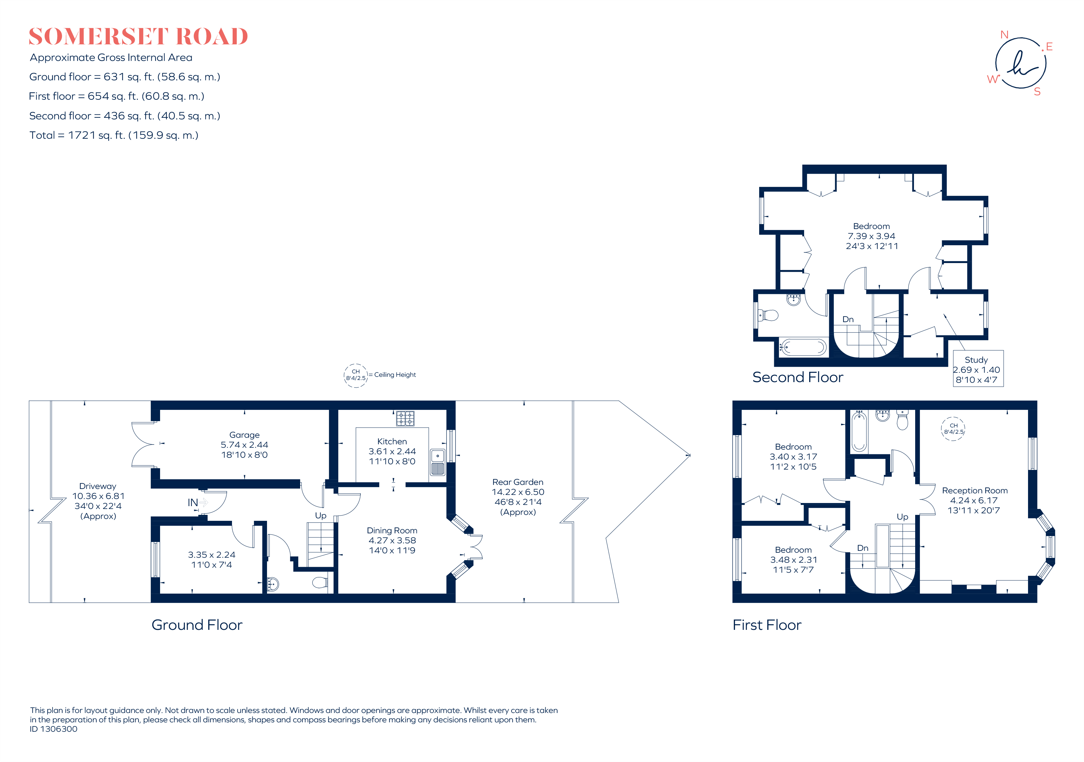 126, Somerset Road, London floorplan