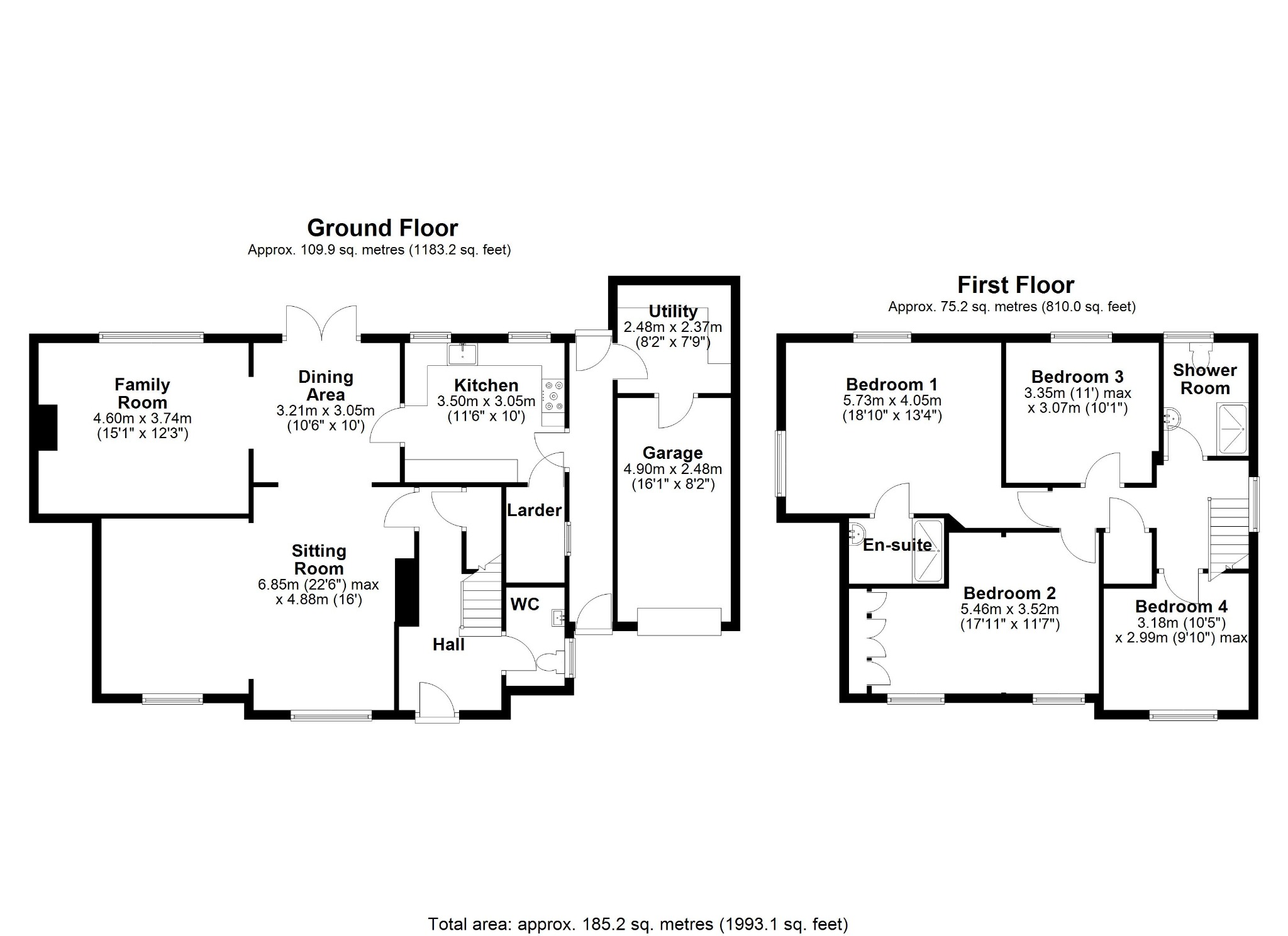 60, Crossway, Hertfordshire floorplan
