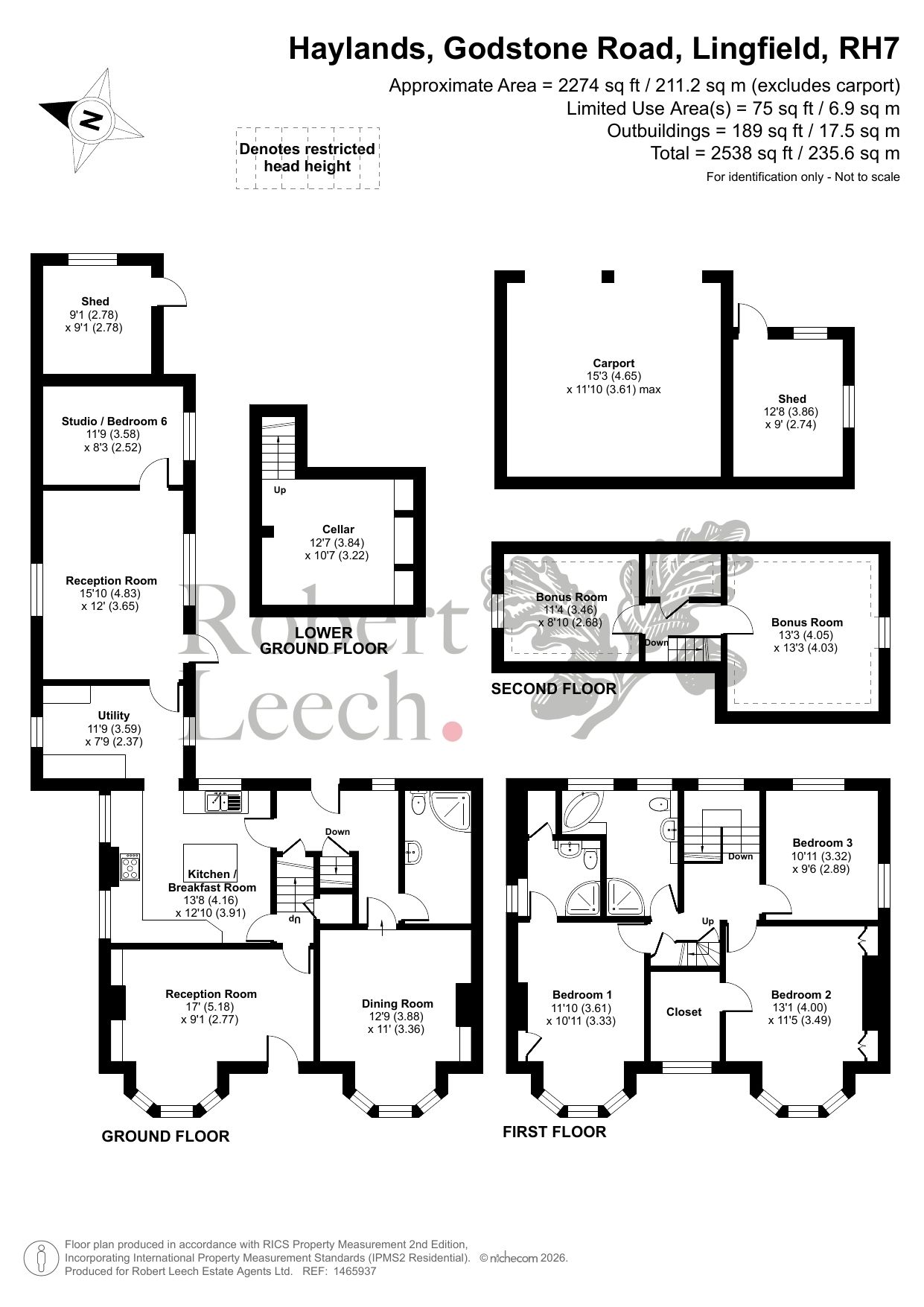 Haylands, Godstone Road, Lingfield floorplan