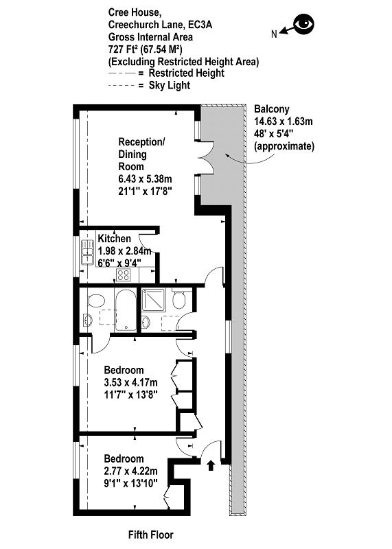 34, Cree House, 18-20, Creechurch Lane, London floorplan