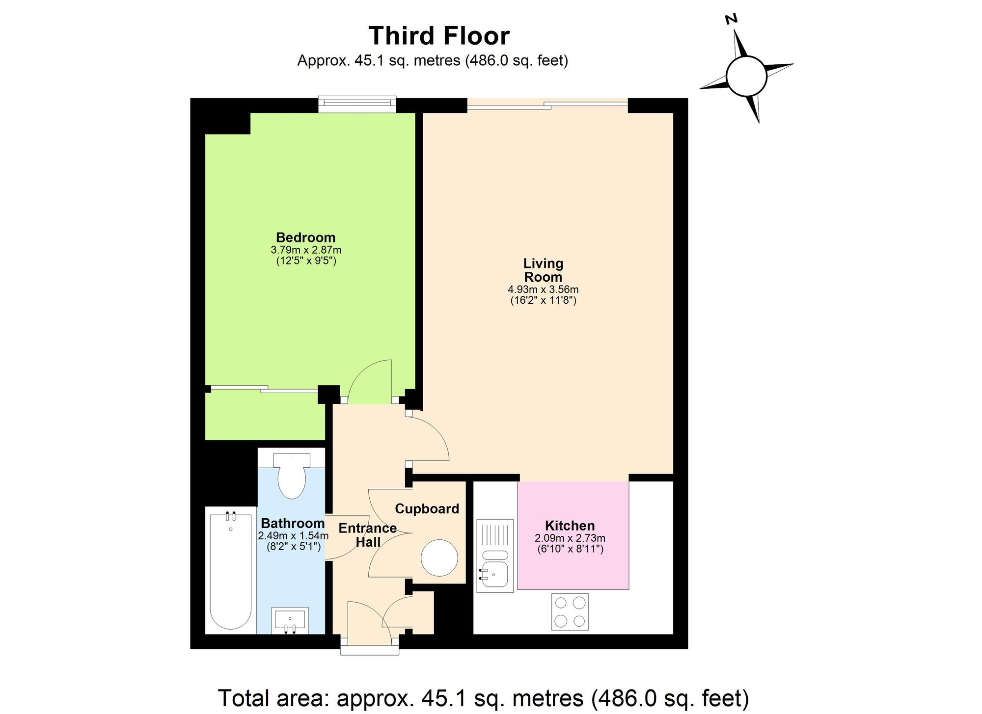 7 Meridian Plaza Bute Terrace, Cardiff floorplan