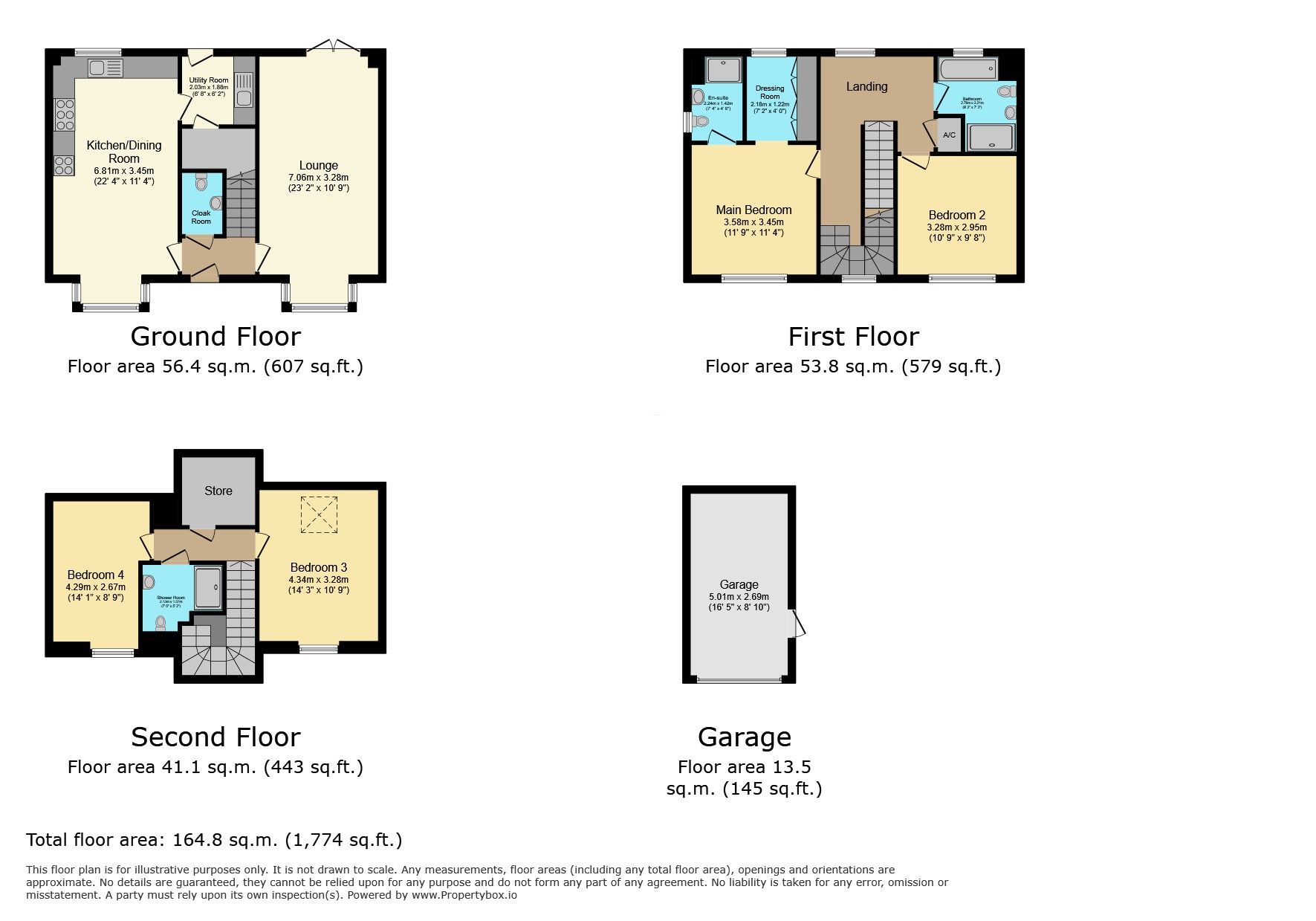 58 Huncote Road, Leicester floorplan