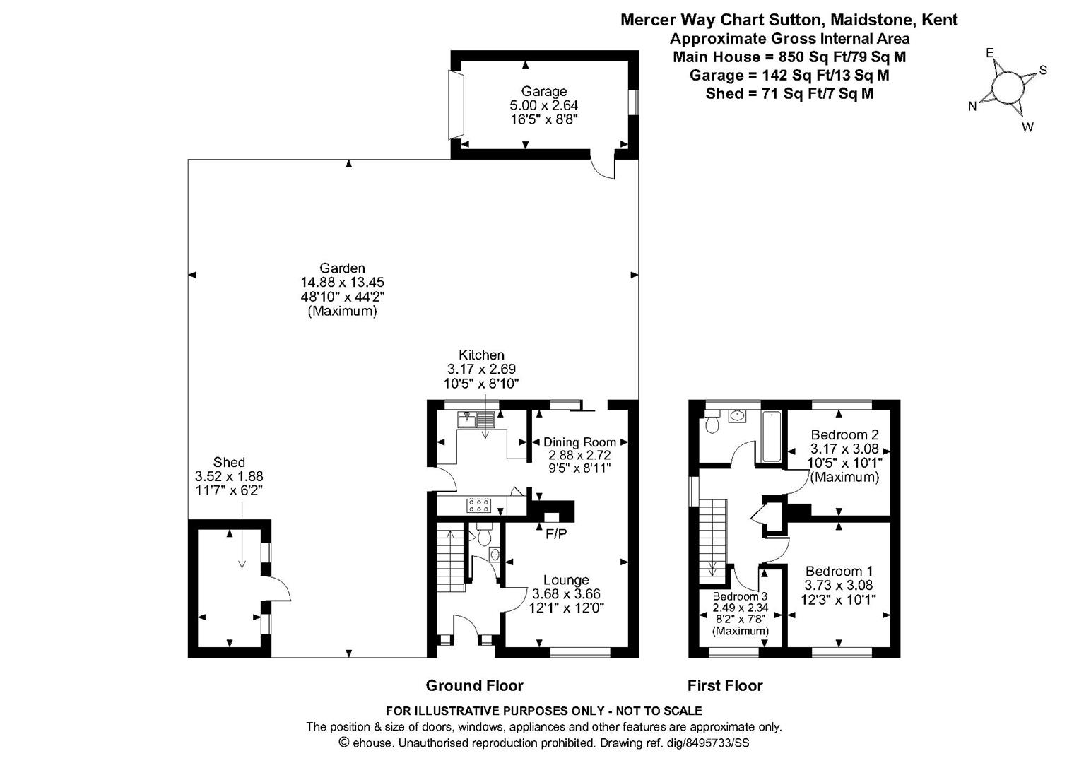 Mercer Way, Chart Sutton, Maidstone ME17, 3 bedroom semidetached house