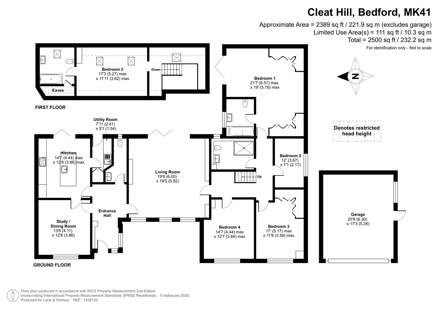 Shortlands, 30, Cleat Hill, Bedford floorplan