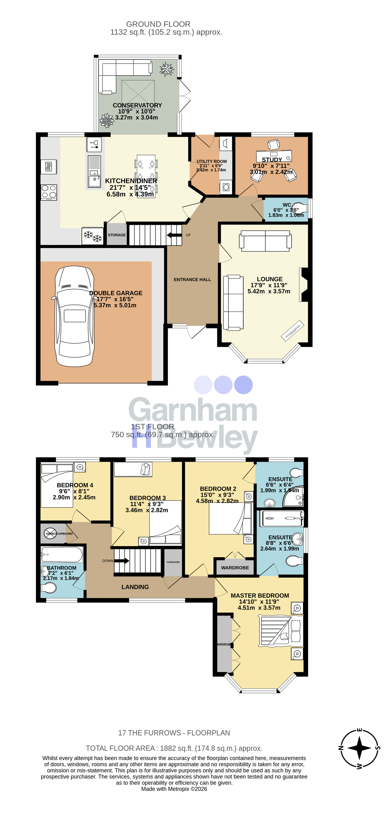 17, The Furrows, Crawley floorplan
