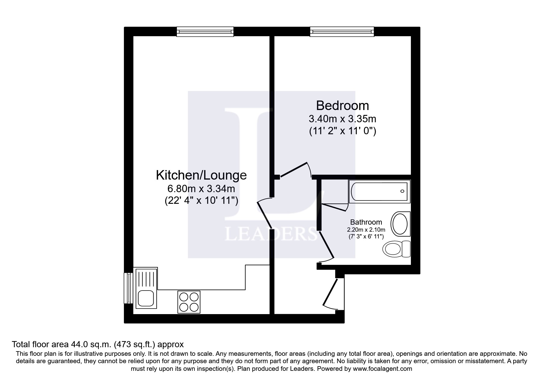 Regent Street, Church Gresley, Swadlincote DE11, 1 bedroom flat to rent