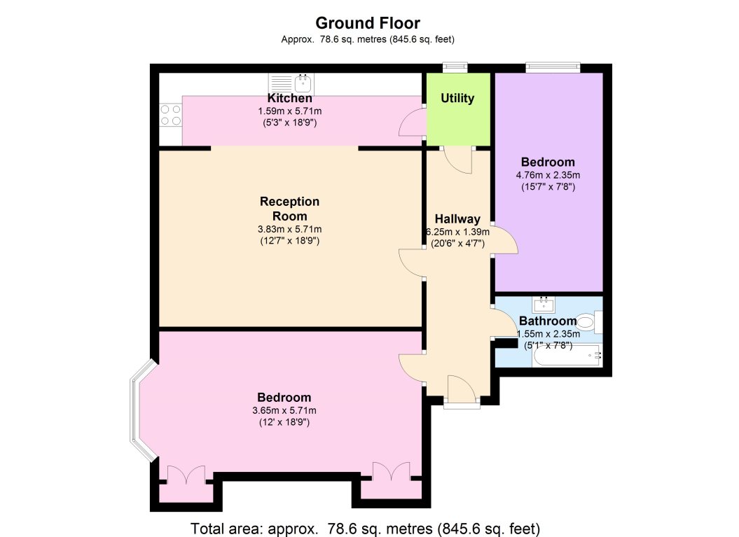 2 Bedrooms Flat to rent in Mount View Road, London N4