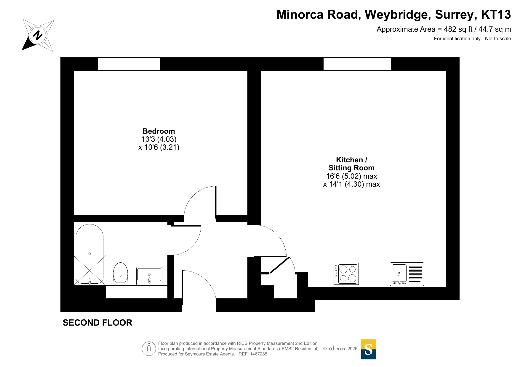 Flat 10 Chantry Court,, Minorca Road, Surrey floorplan