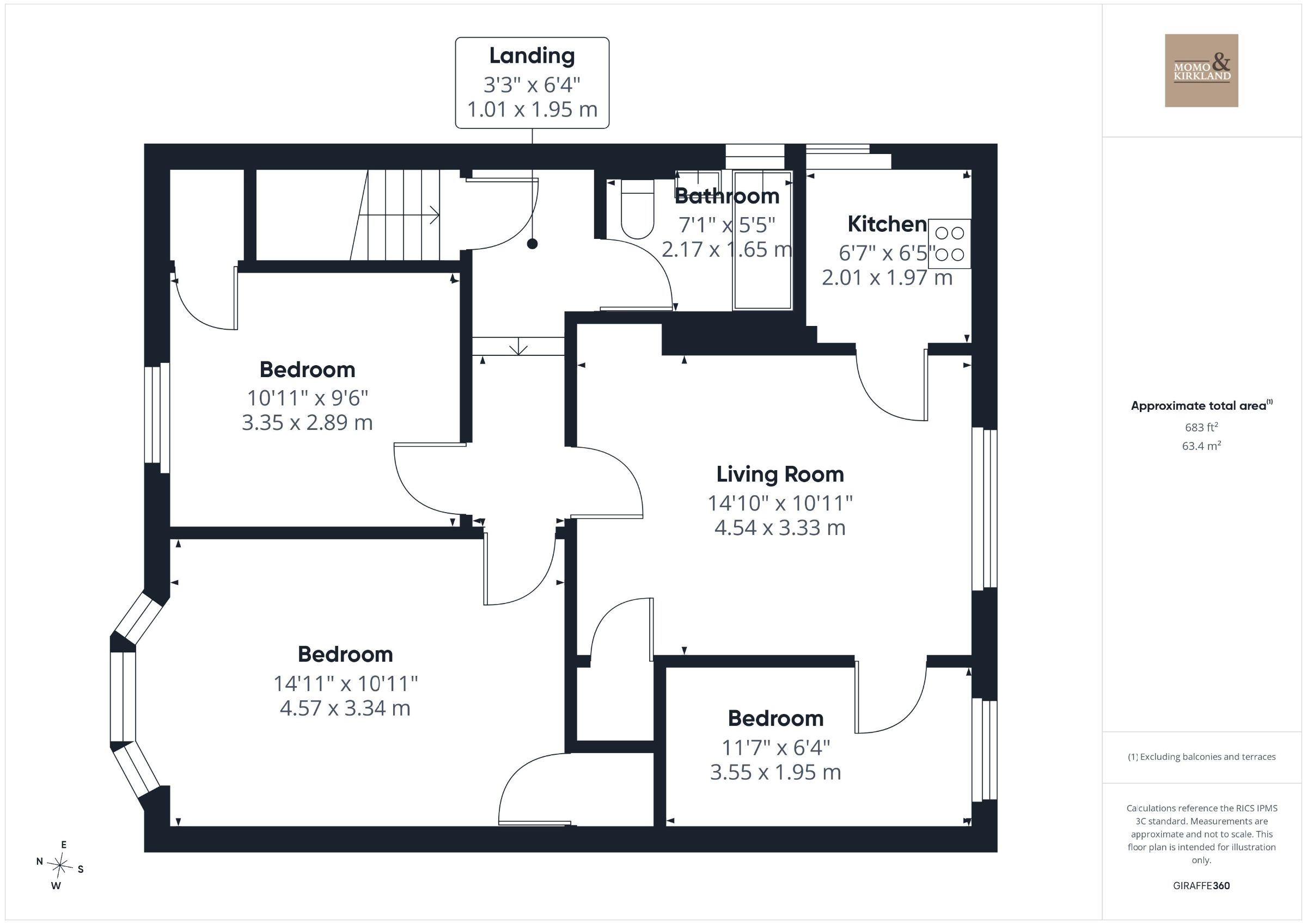 56 Highcroft Avenue, Glasgow floorplan