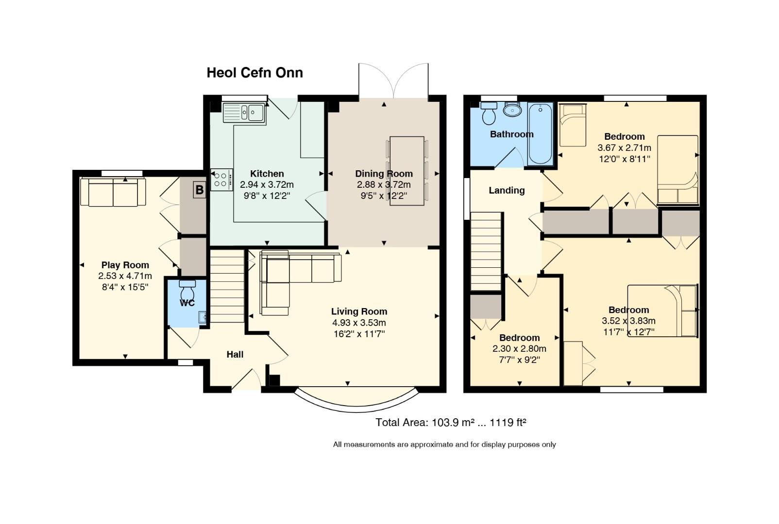 34, Heol Cefn Onn, Cardiff floorplan
