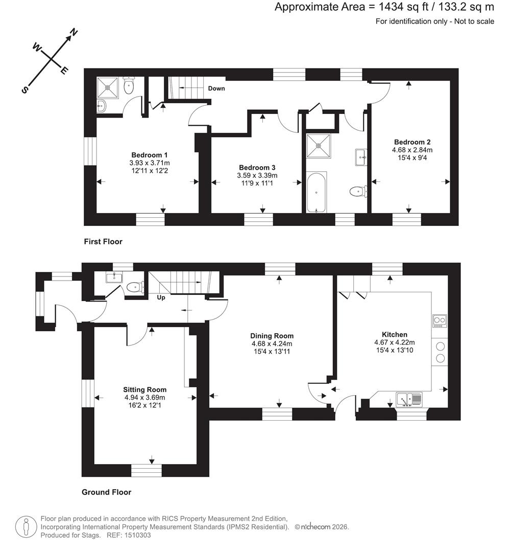 Yarde Cottage, Yarde, Taunton floorplan