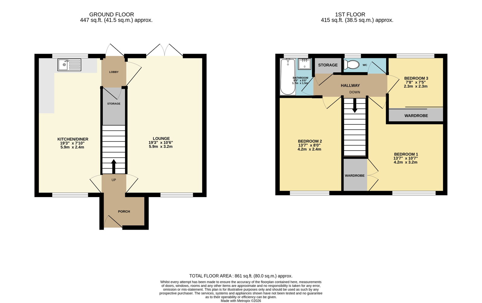 24, Blackcat Close, Birmingham floorplan