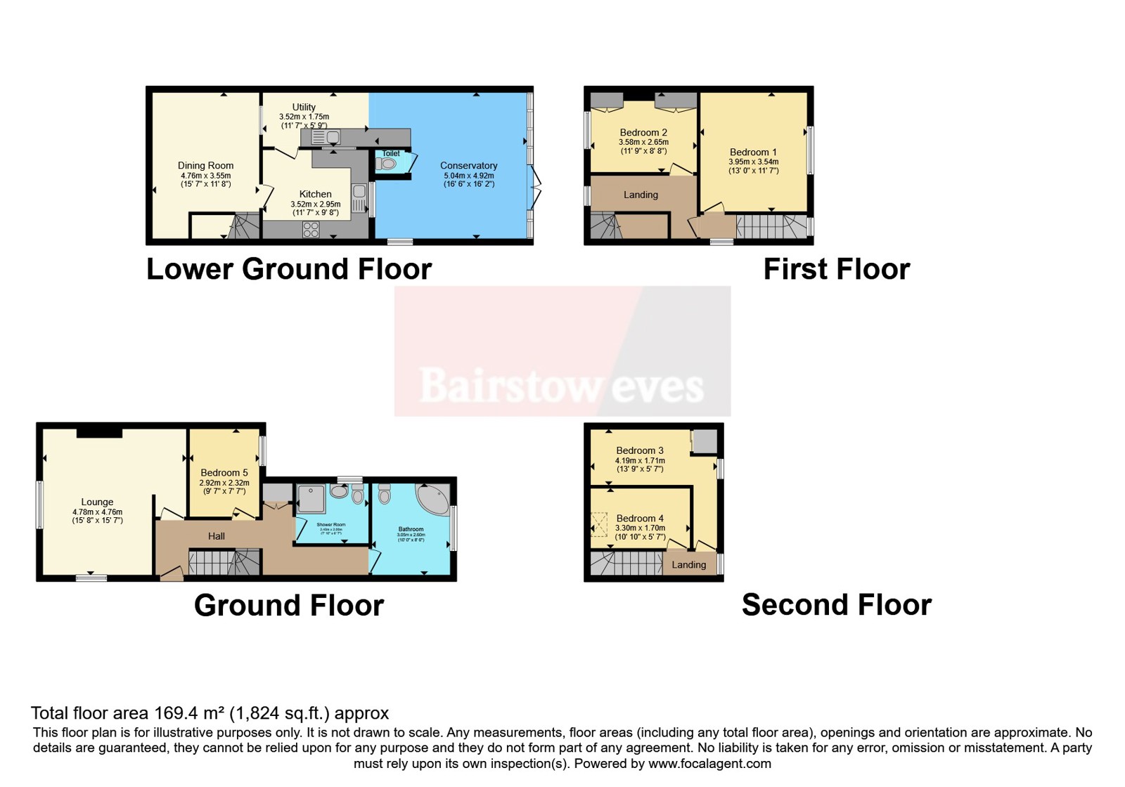 45, Cromwell Road, Surrey floorplan