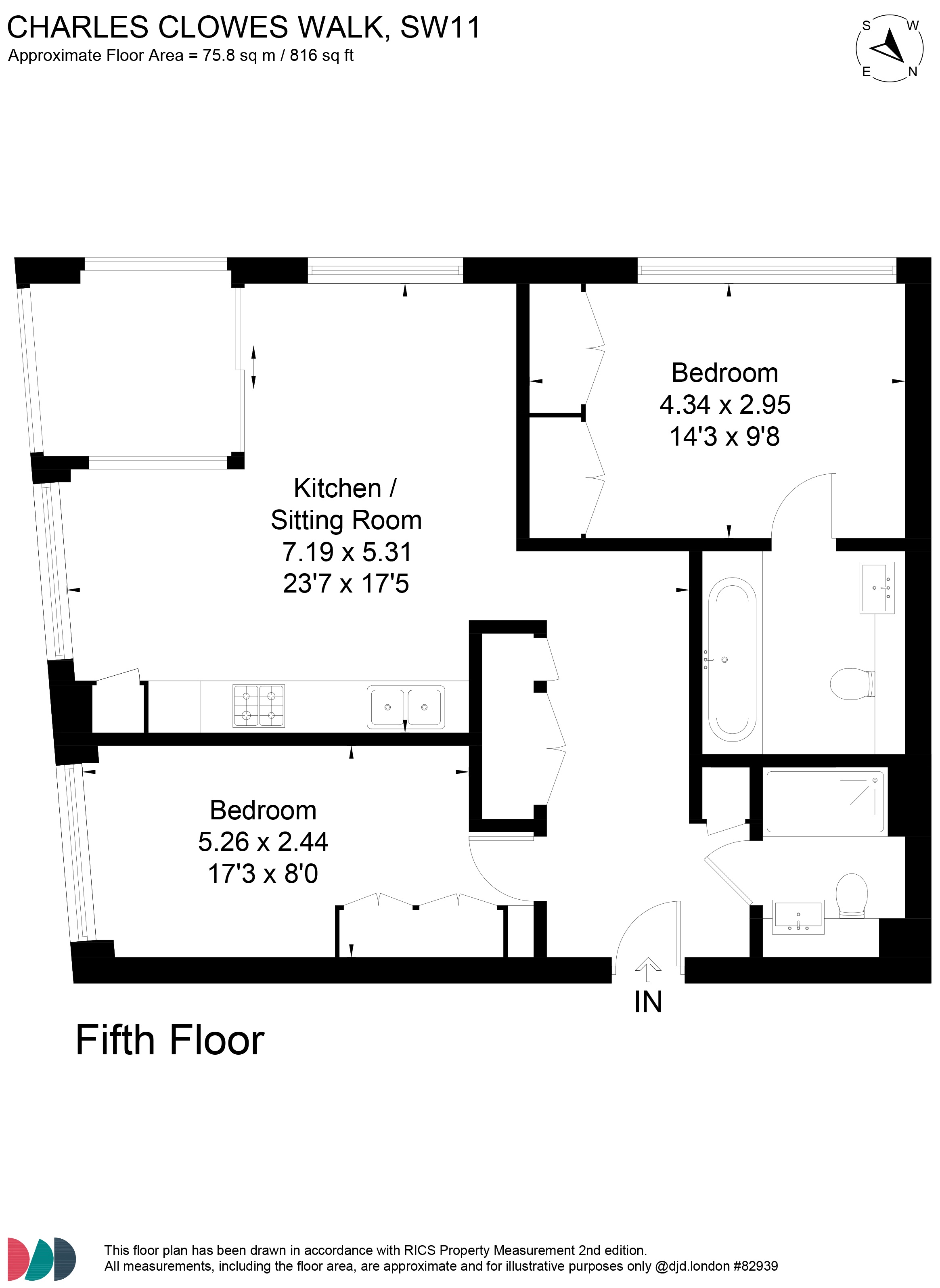 Charles Clowes Walk, Nine Elms floorplan