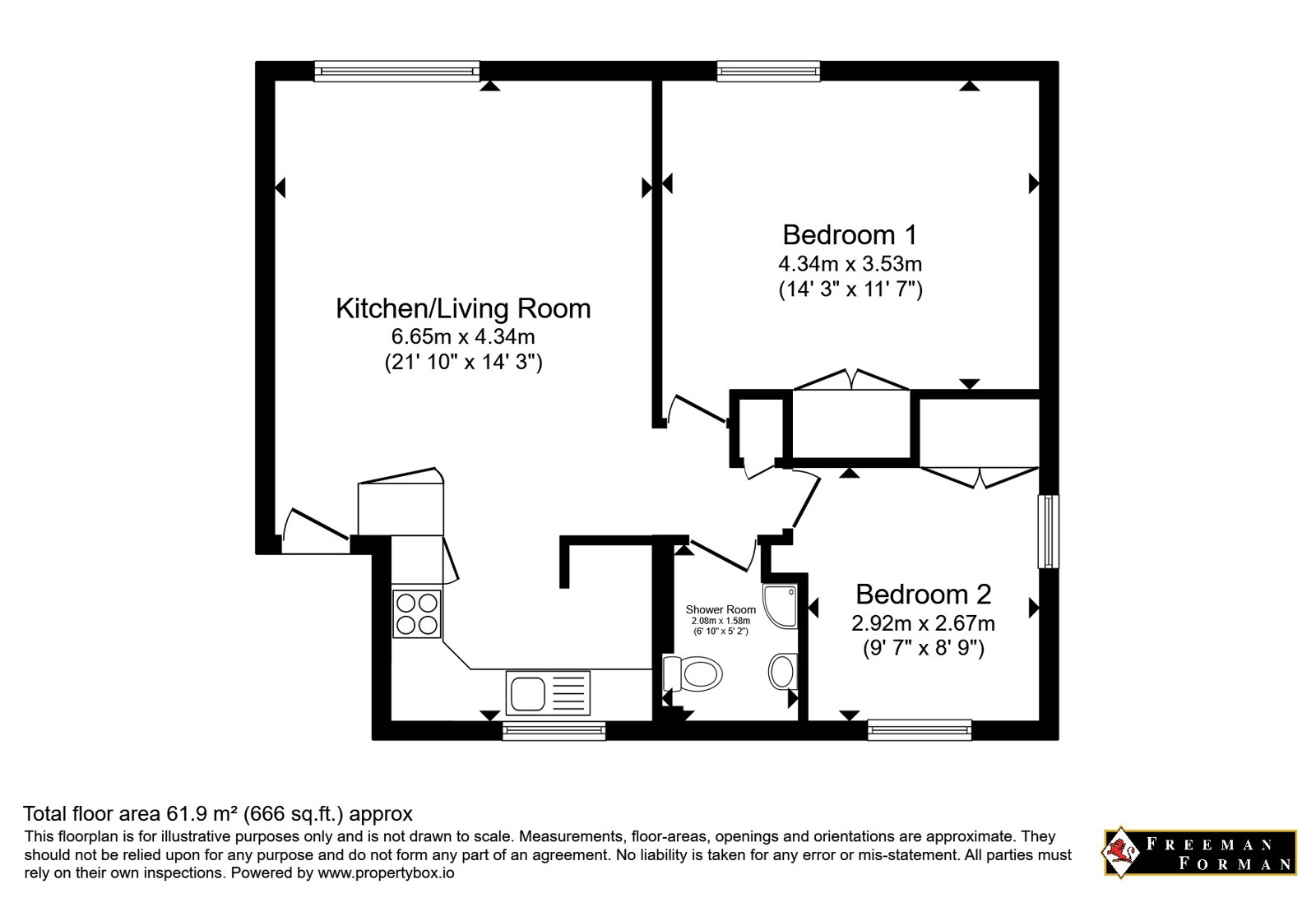 26 Southborough Court,, Park Road, Tunbridge Wells floorplan