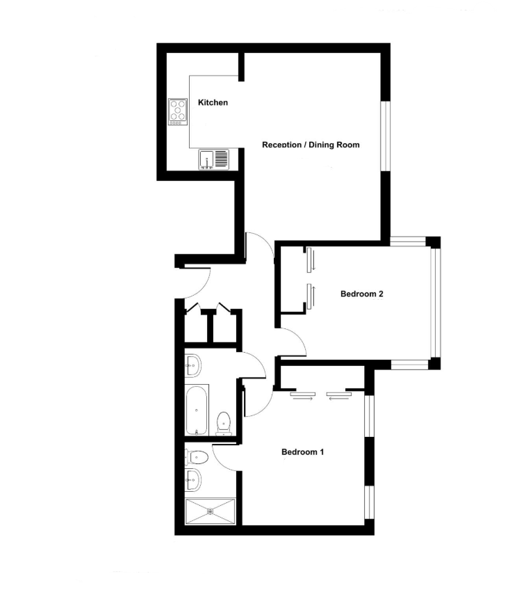 Apartment 8, Grasmere,, Knightsbridge Road, Surrey floorplan