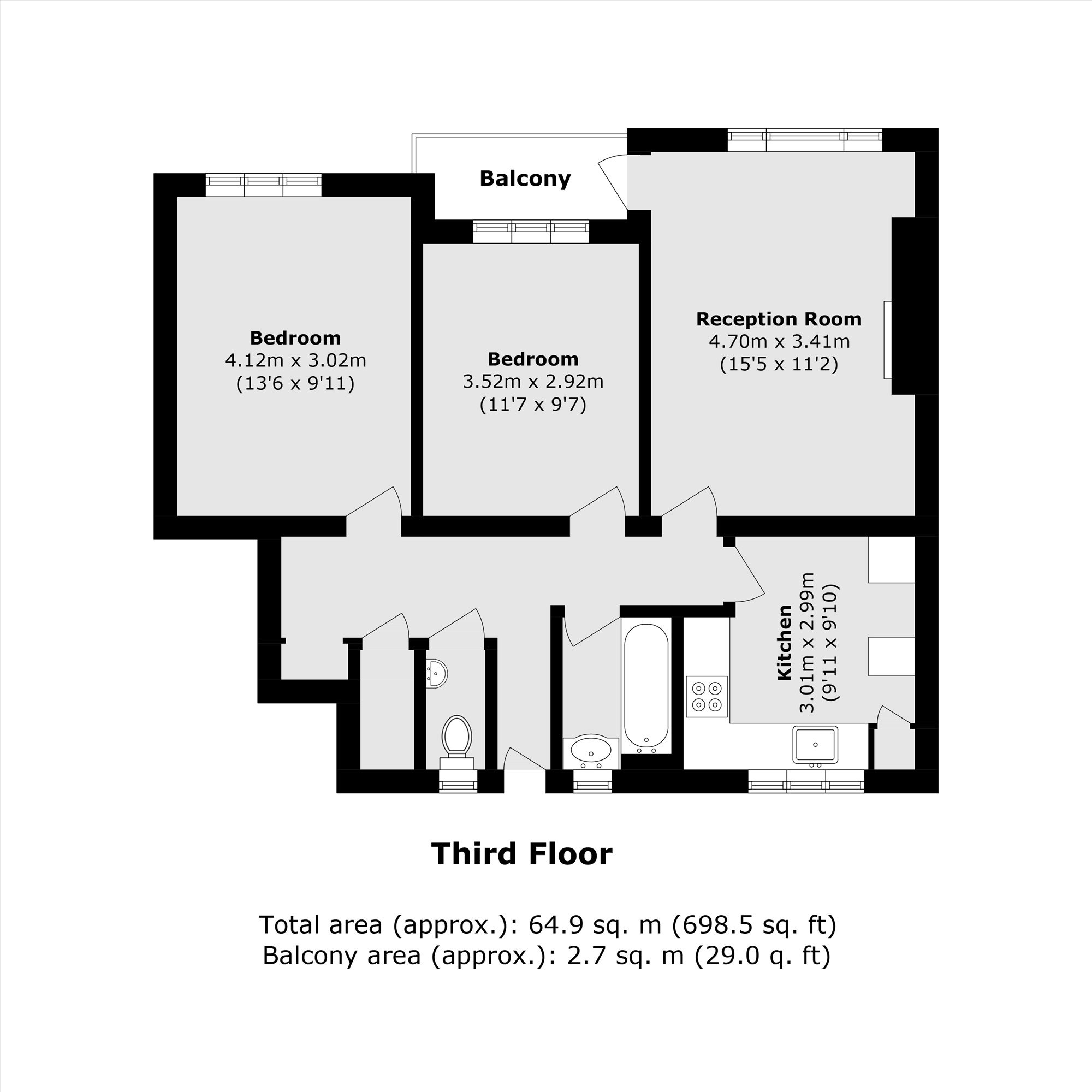 Peterborough Road, London floorplan