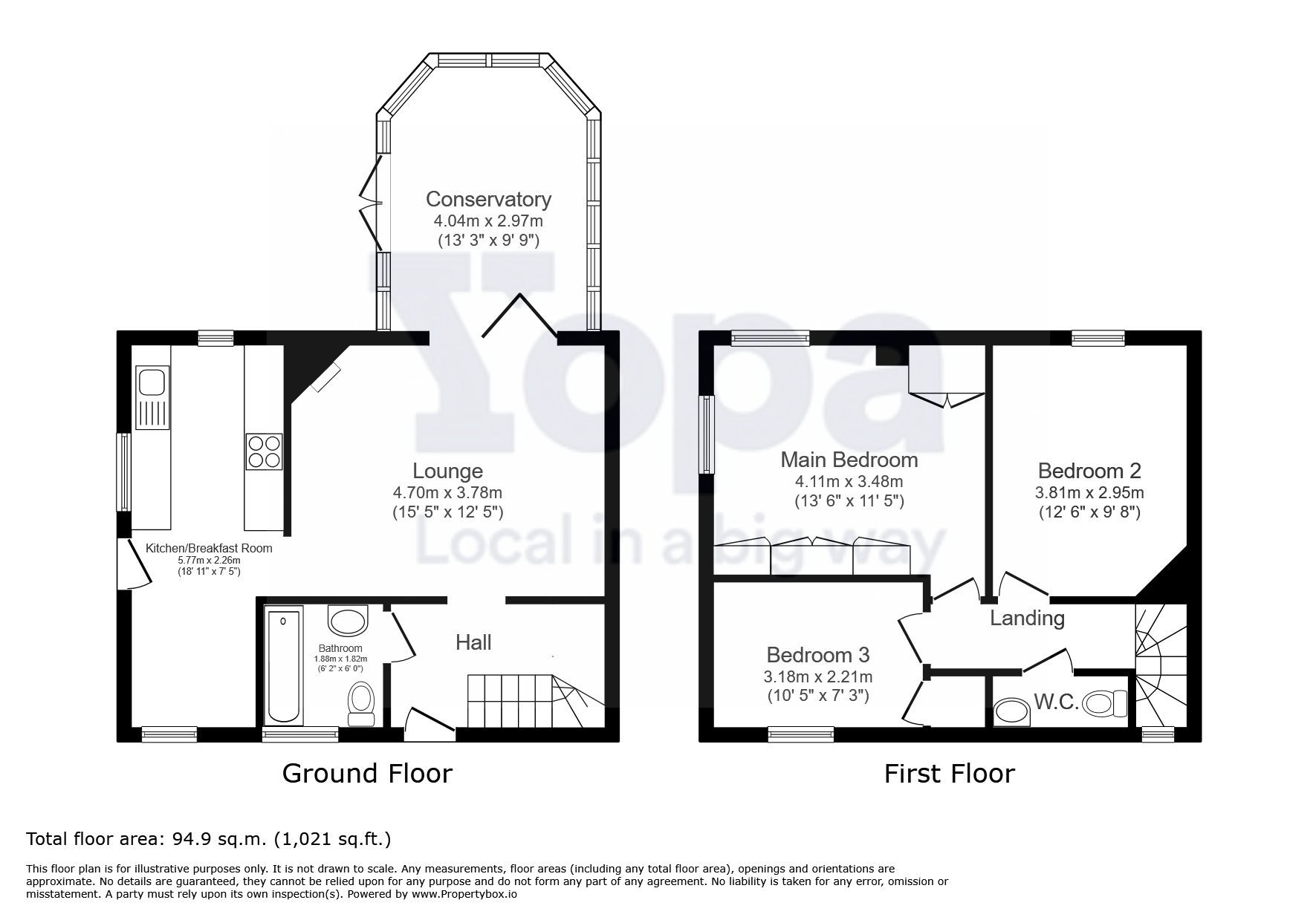 5, Burnell Rise, Letchworth Garden City floorplan
