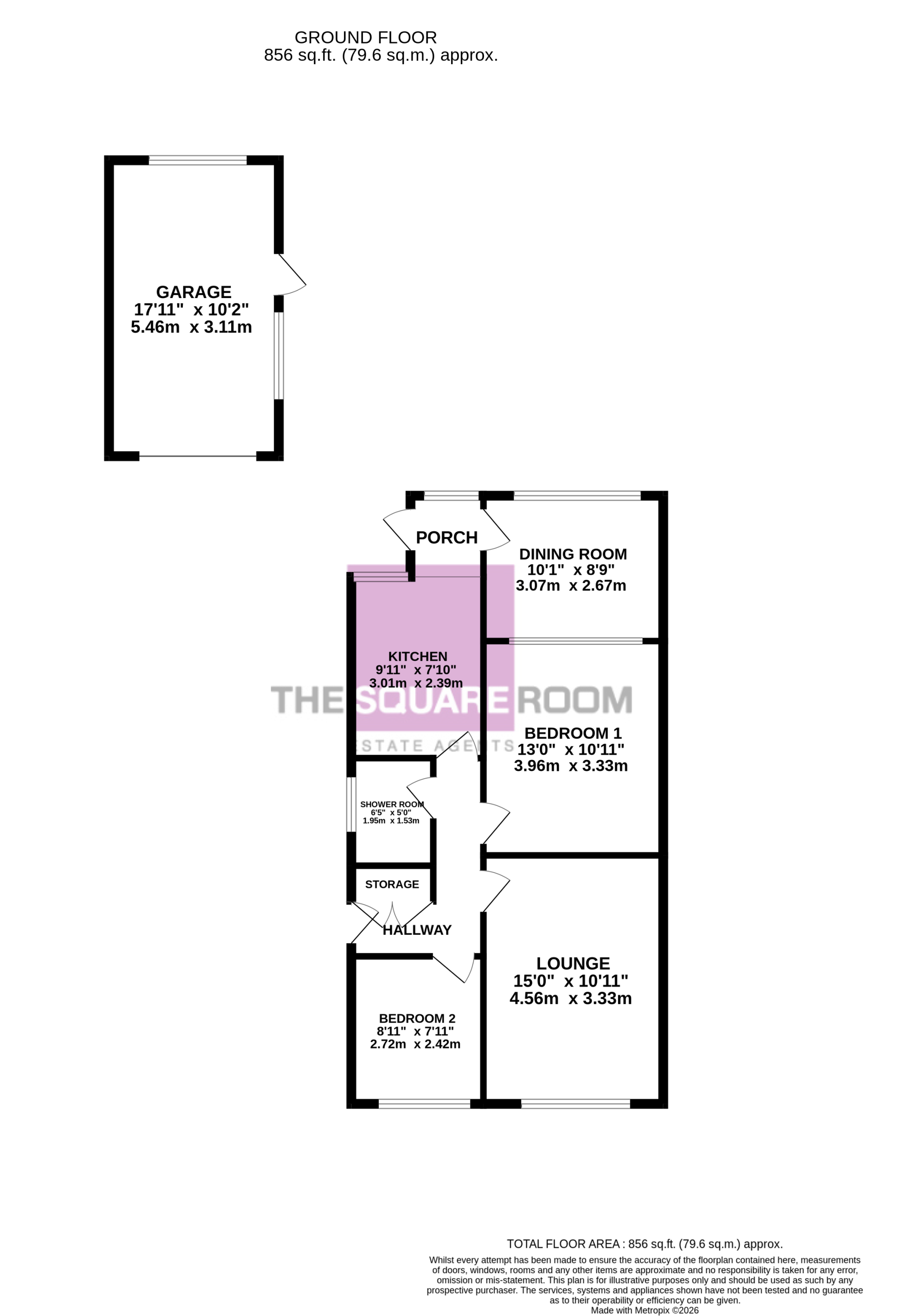 43, Leith Avenue, Cleveleys floorplan