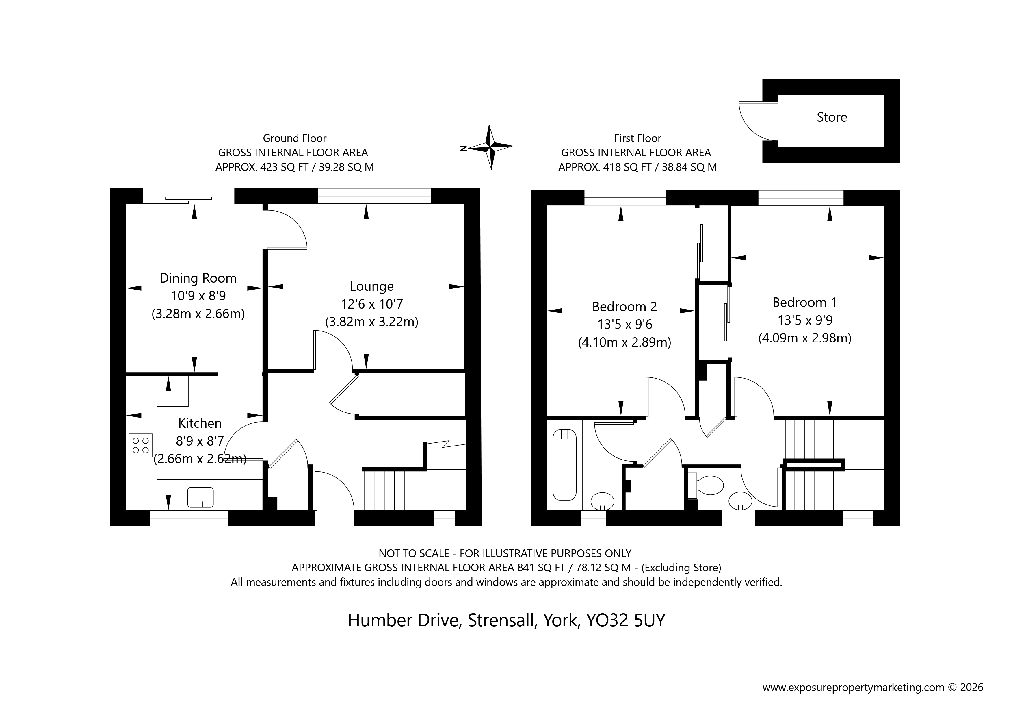 28, Humber Drive, York floorplan