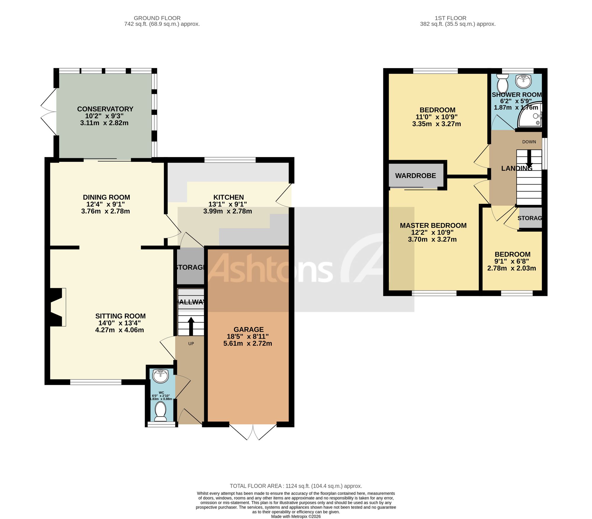 9 Shropshire Close, Warrington floorplan