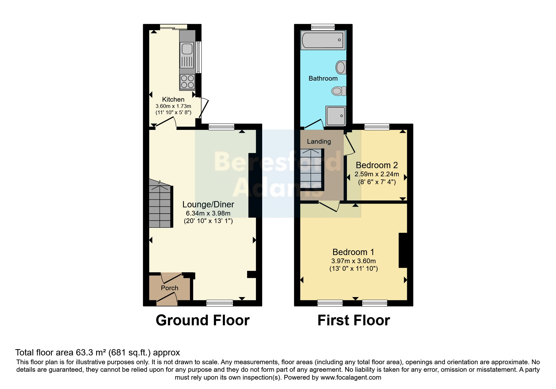 3, Chapel Street, Caernarfon floorplan