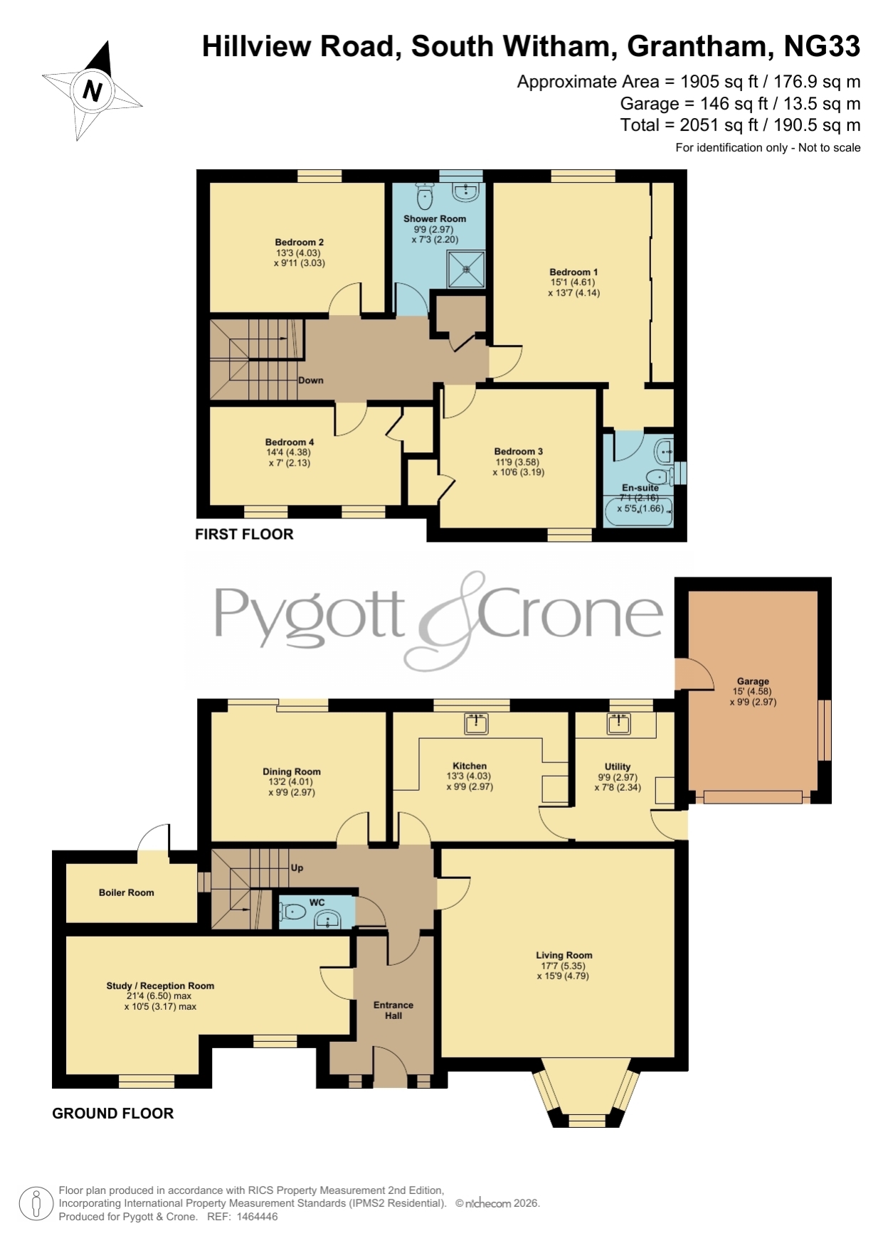 15, Hillview Road, Grantham floorplan