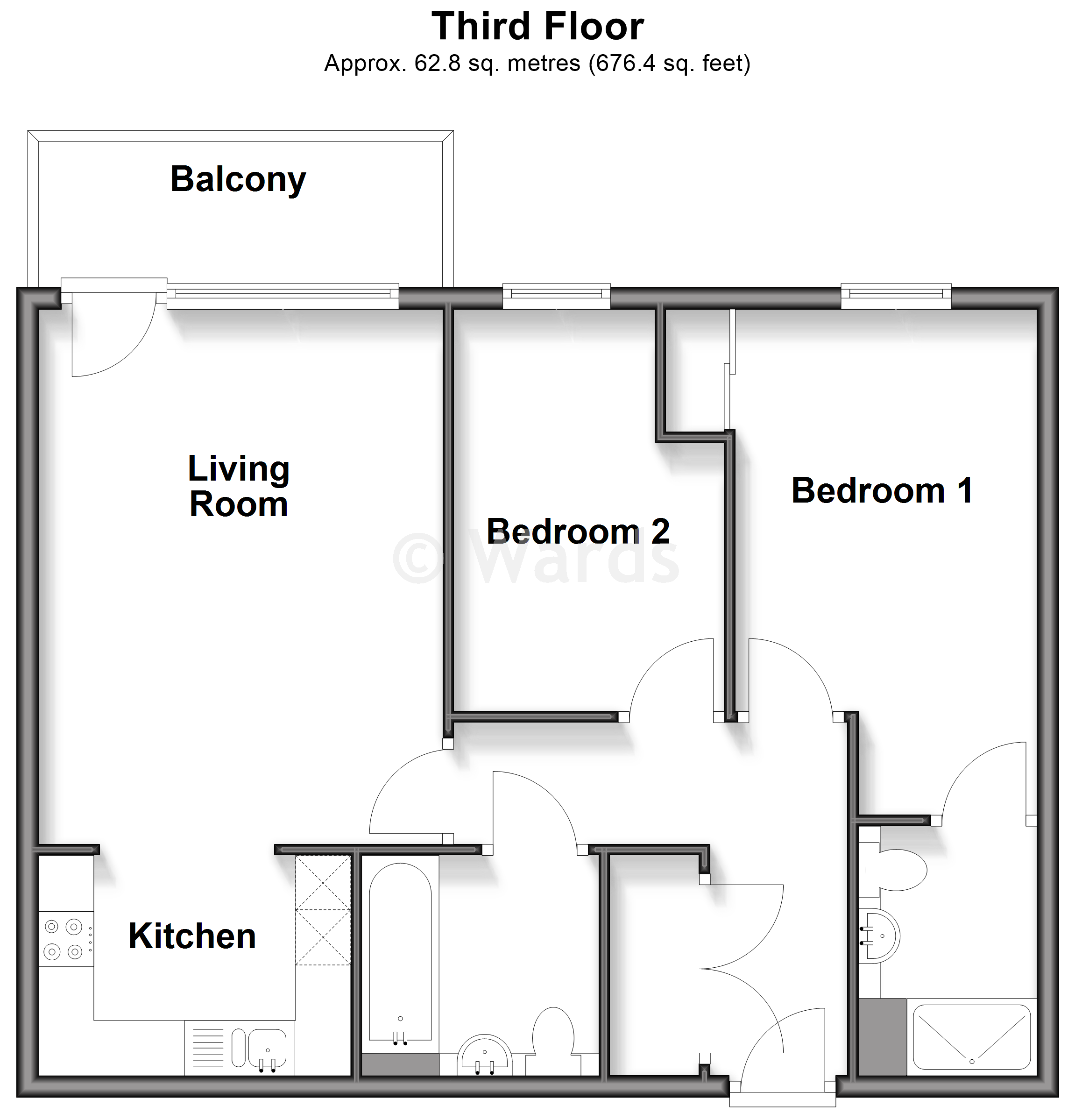 50, Vauxhall Place, Dartford floorplan