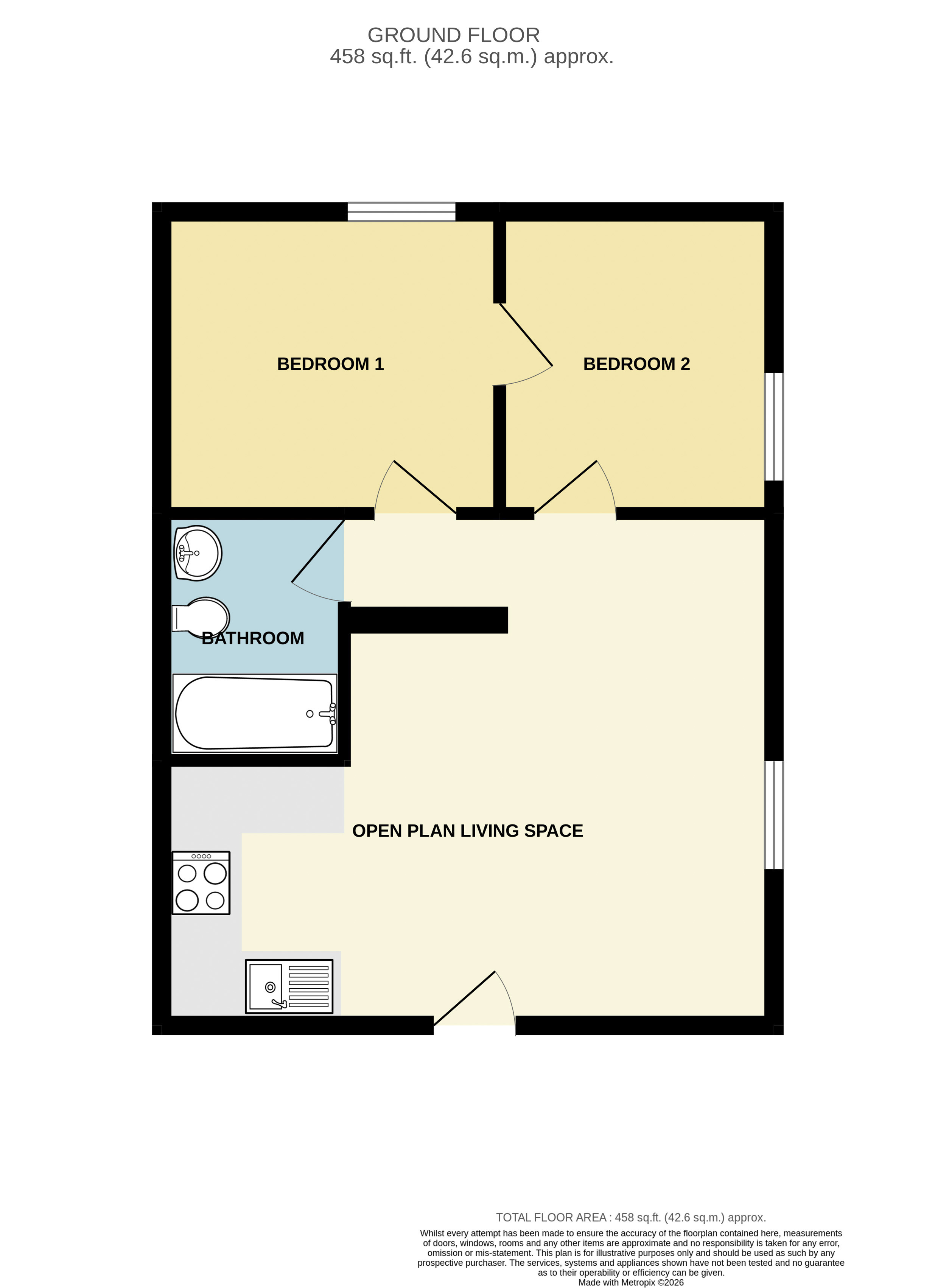 Flat 3,, Heathfield Chapel,, Redruth Highway floorplan