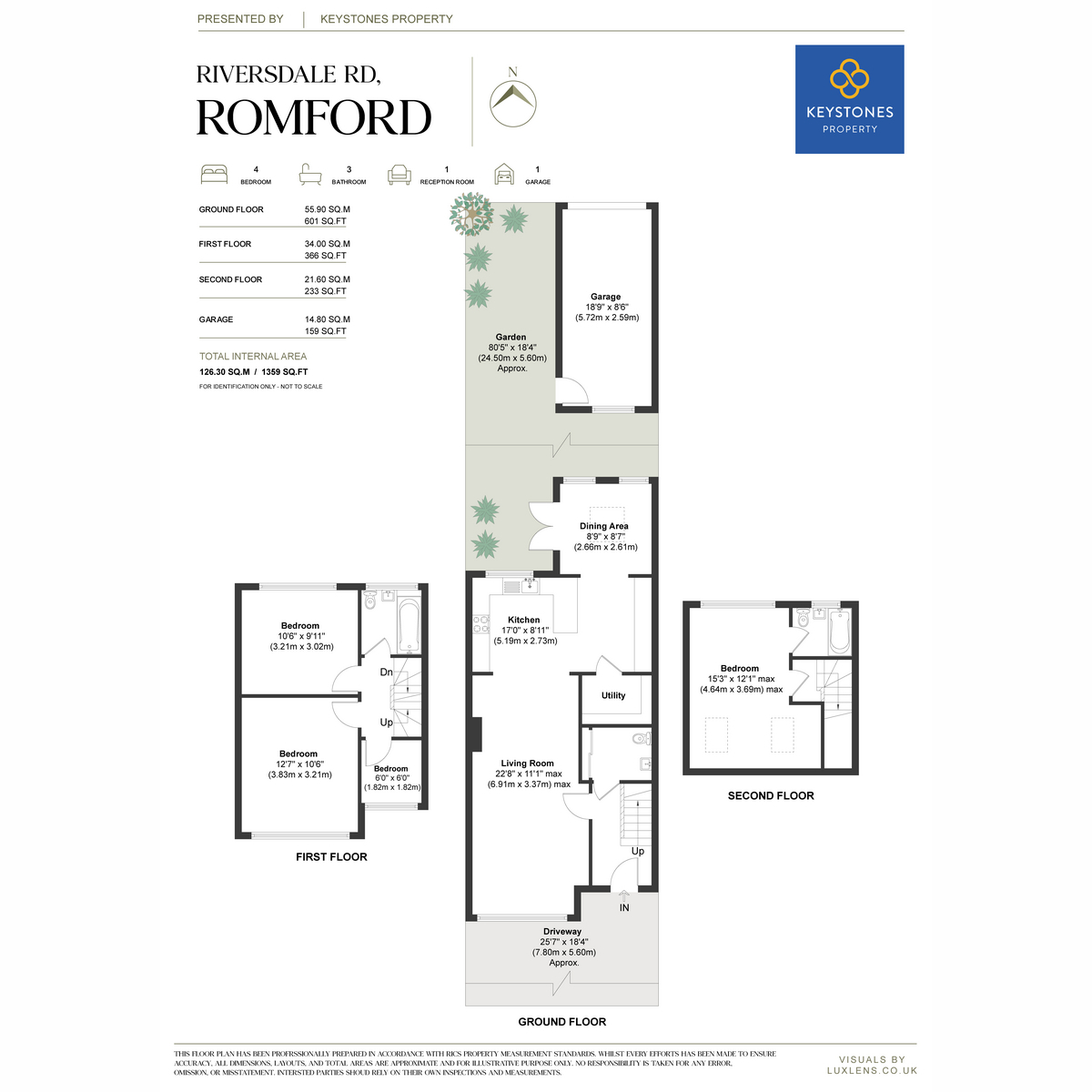 43, Riversdale Road, Romford floorplan